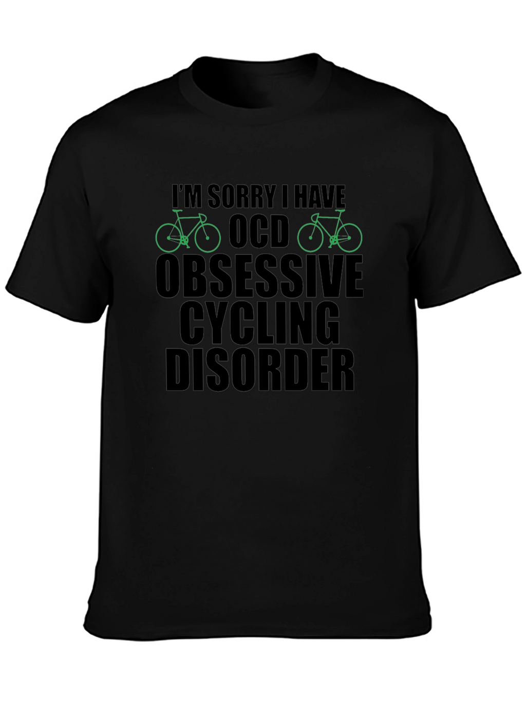 OCD Obsessive Cycling Disorder T-Shirt Funny Biker Tee