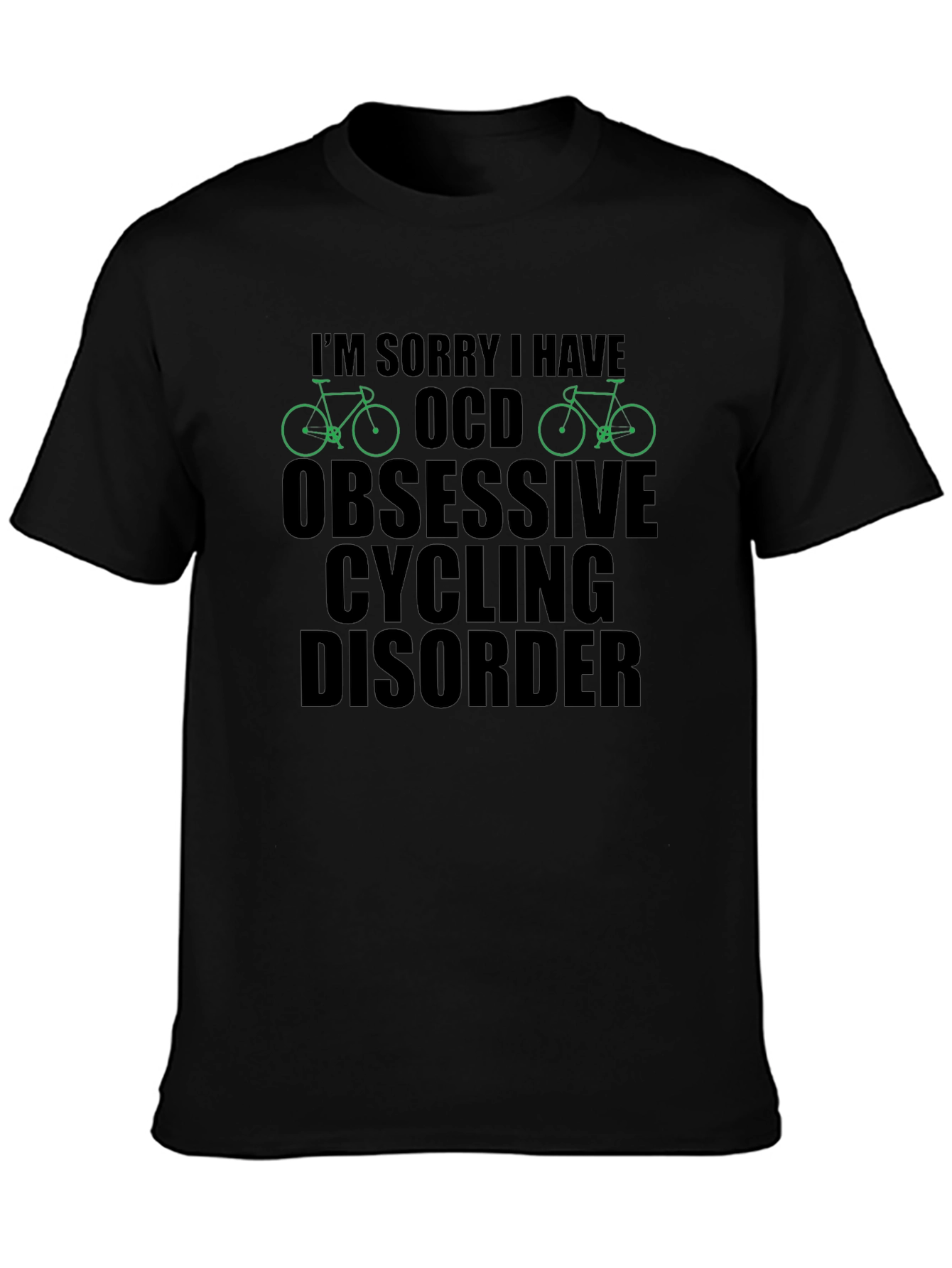 OCD Obsessive Cycling Disorder T-Shirt Funny Biker Tee