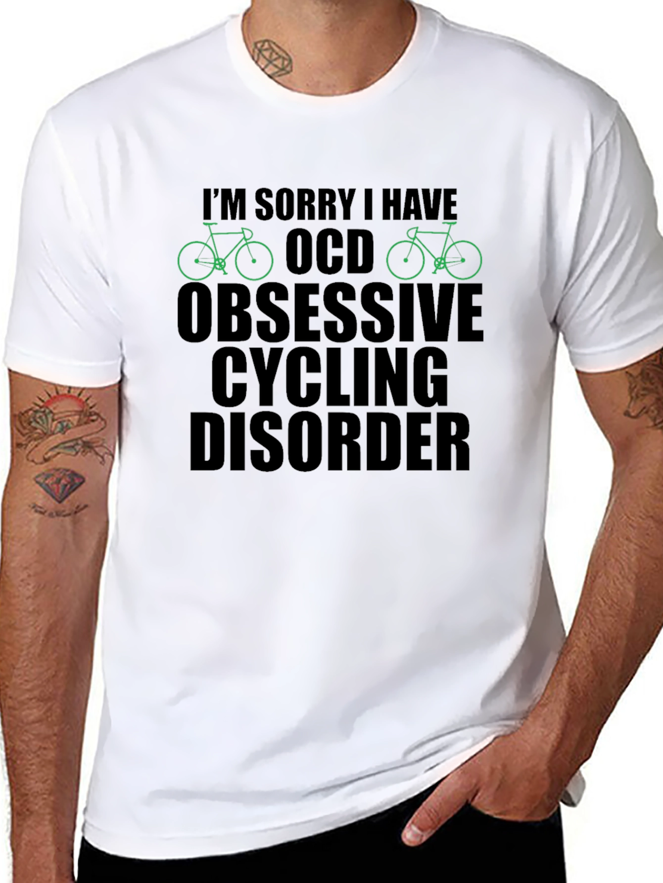 OCD Obsessive Cycling Disorder T-Shirt Funny Biker Tee