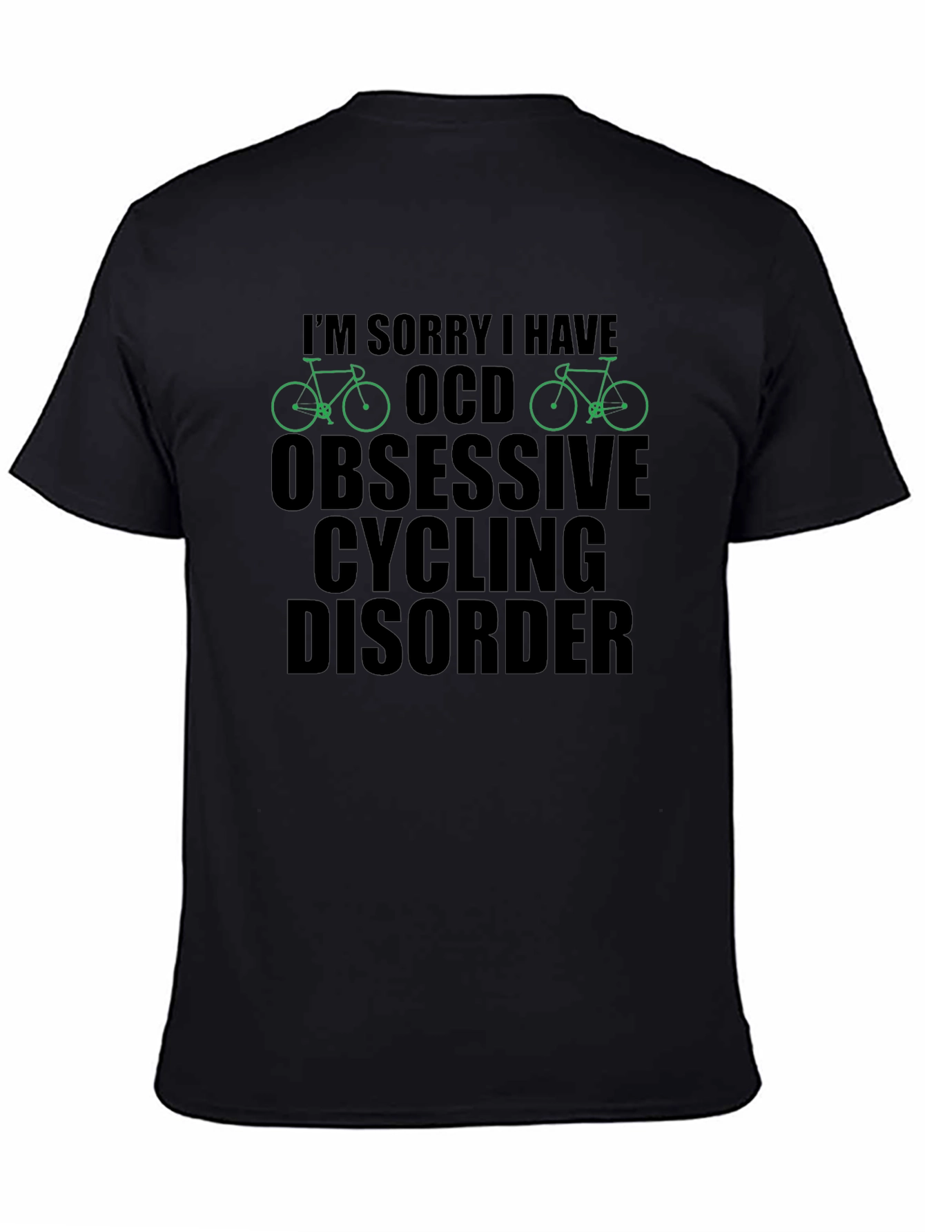 OCD Obsessive Cycling Disorder T-Shirt Funny Biker Tee