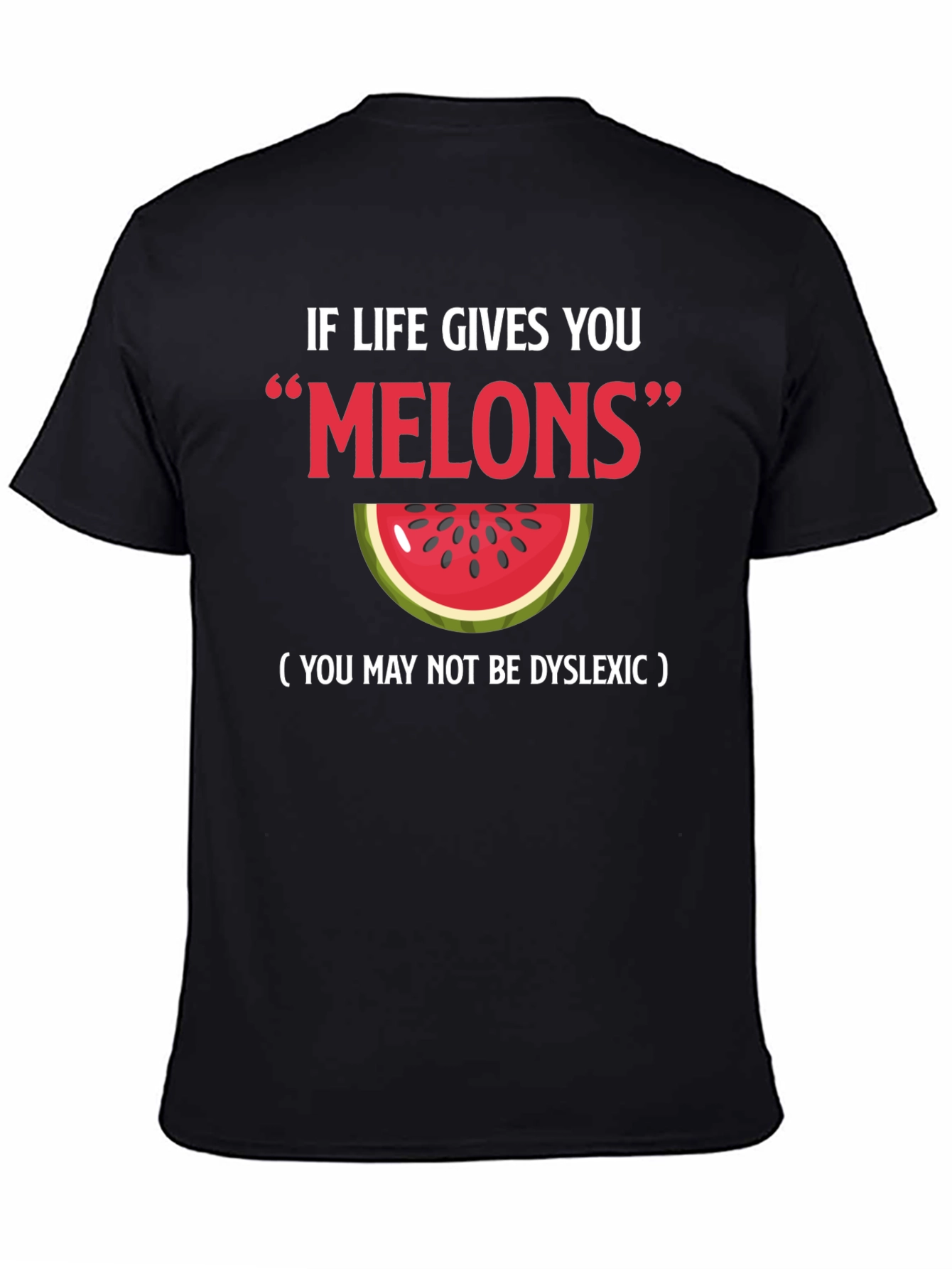 Funny Melons Dyslexia Watermelon Graphic Tee