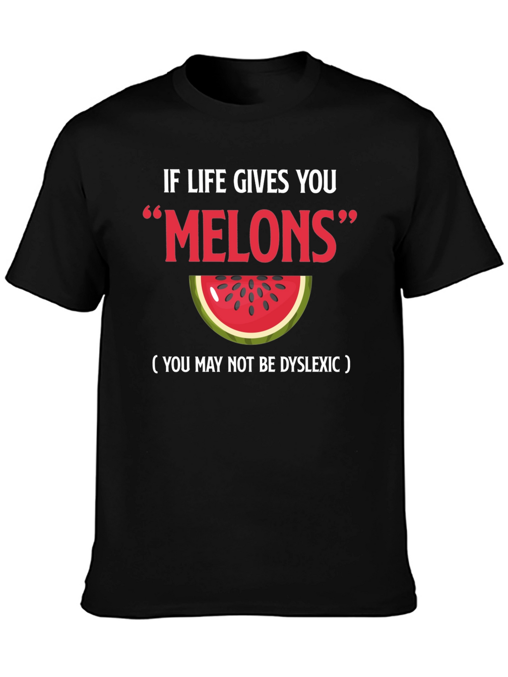 Funny Melons Dyslexia Watermelon Graphic Tee
