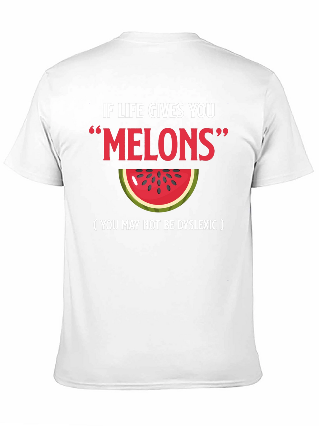Funny Melons Dyslexia Watermelon Graphic Tee