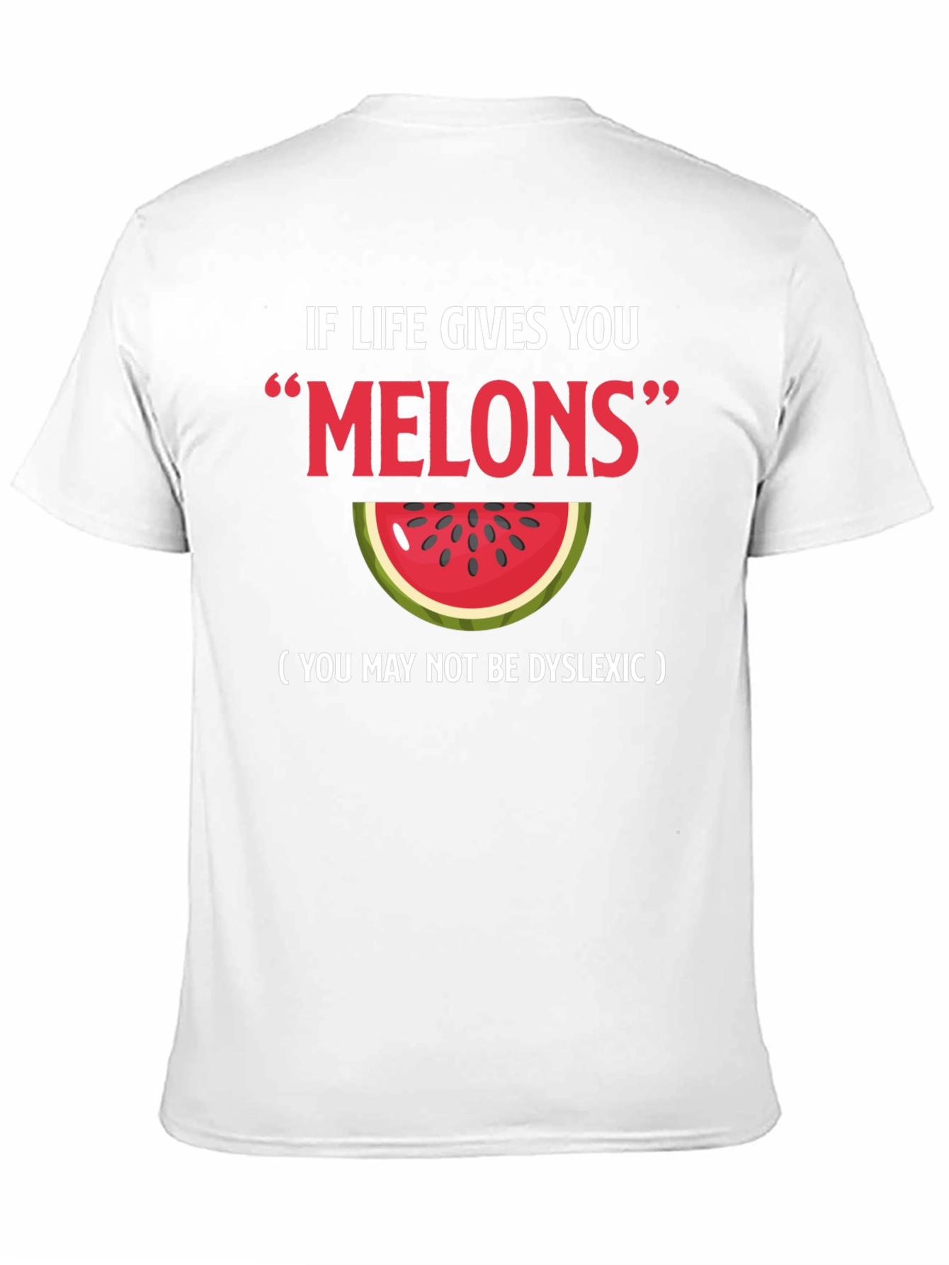 Funny Melons Dyslexia Watermelon Graphic Tee