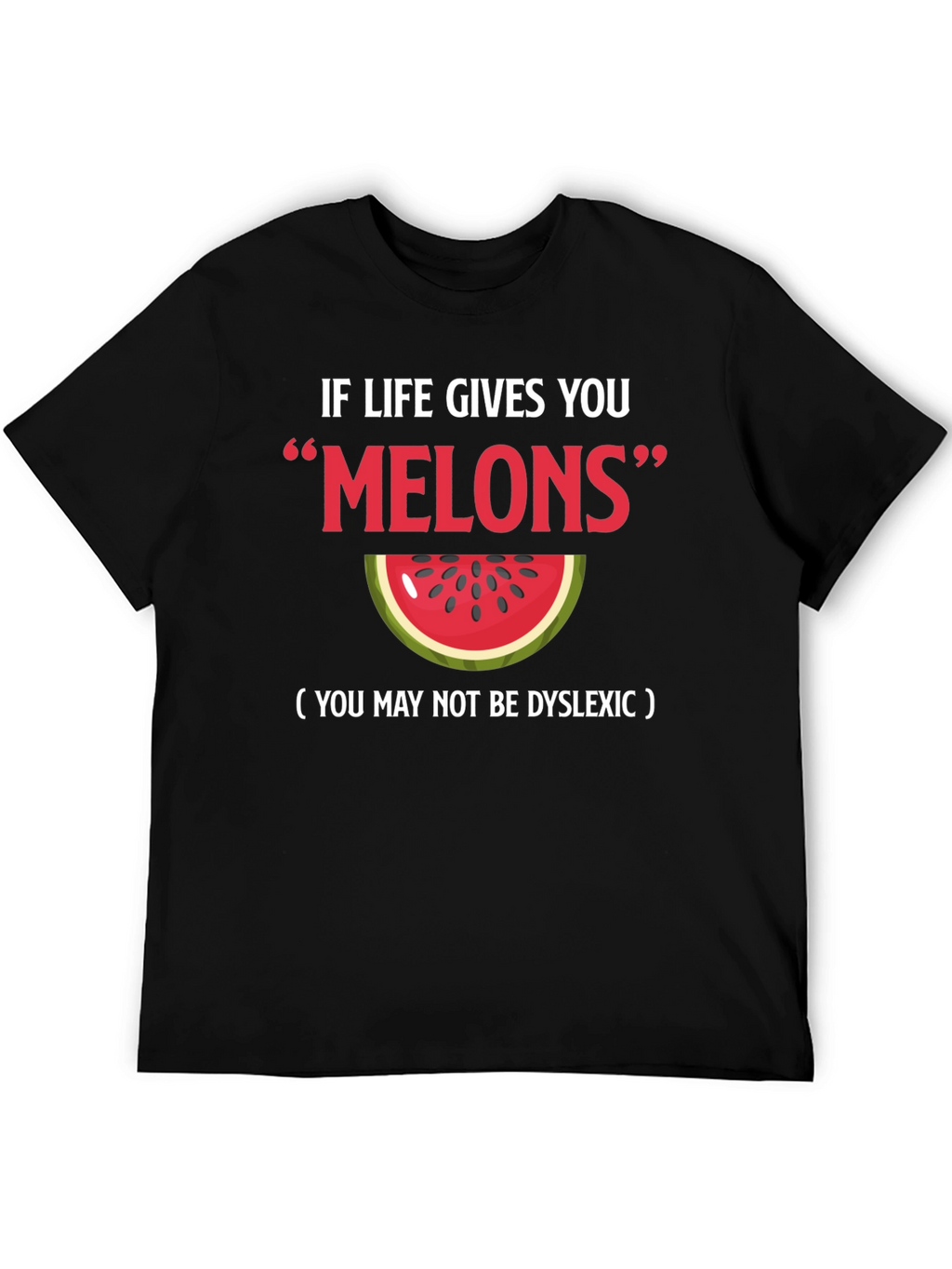 Funny Melons Dyslexia Watermelon Graphic Tee