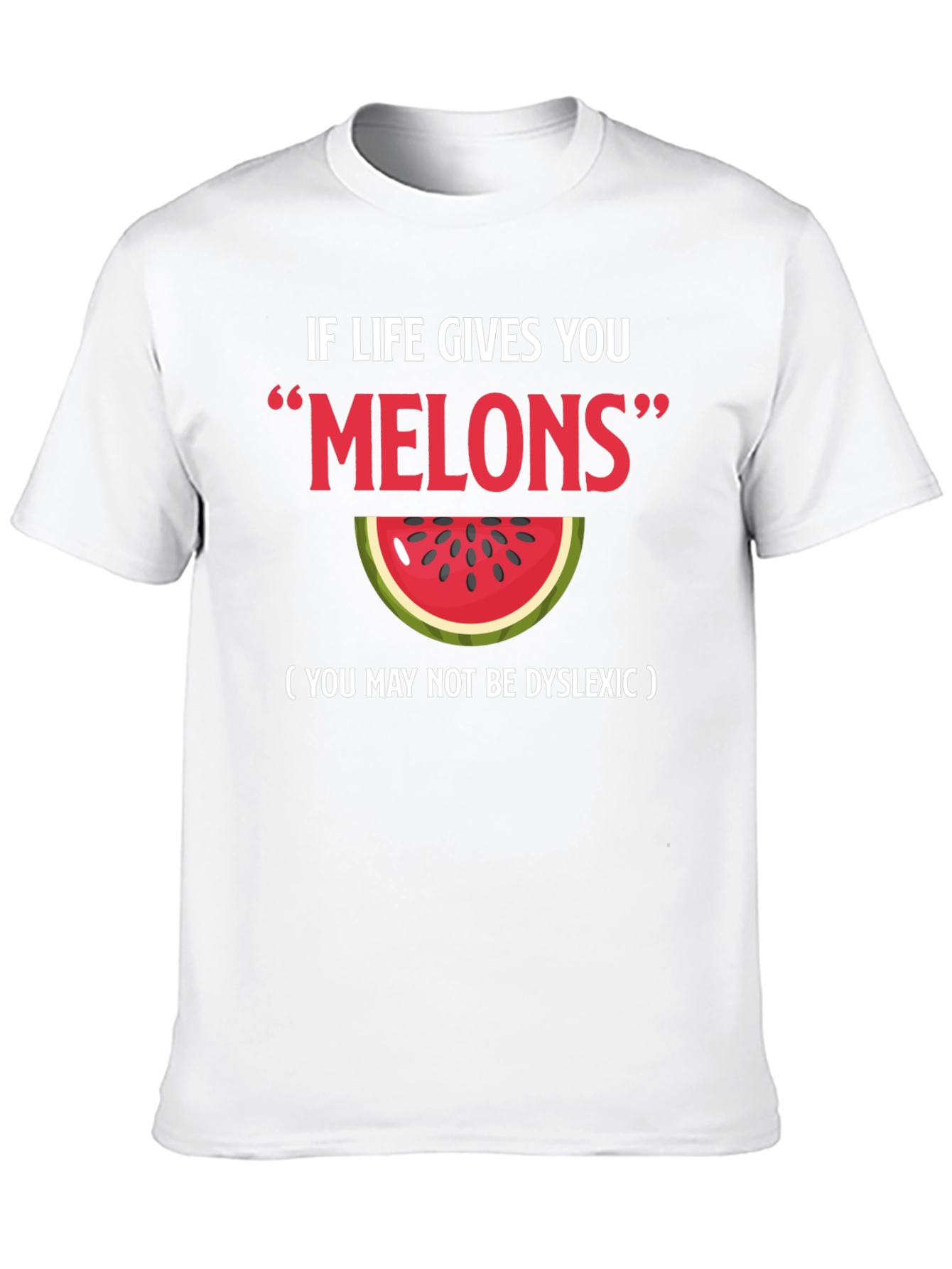 Funny Melons Dyslexia Watermelon Graphic Tee