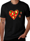 Pizza Heart Tee: Sweet & Savory Style