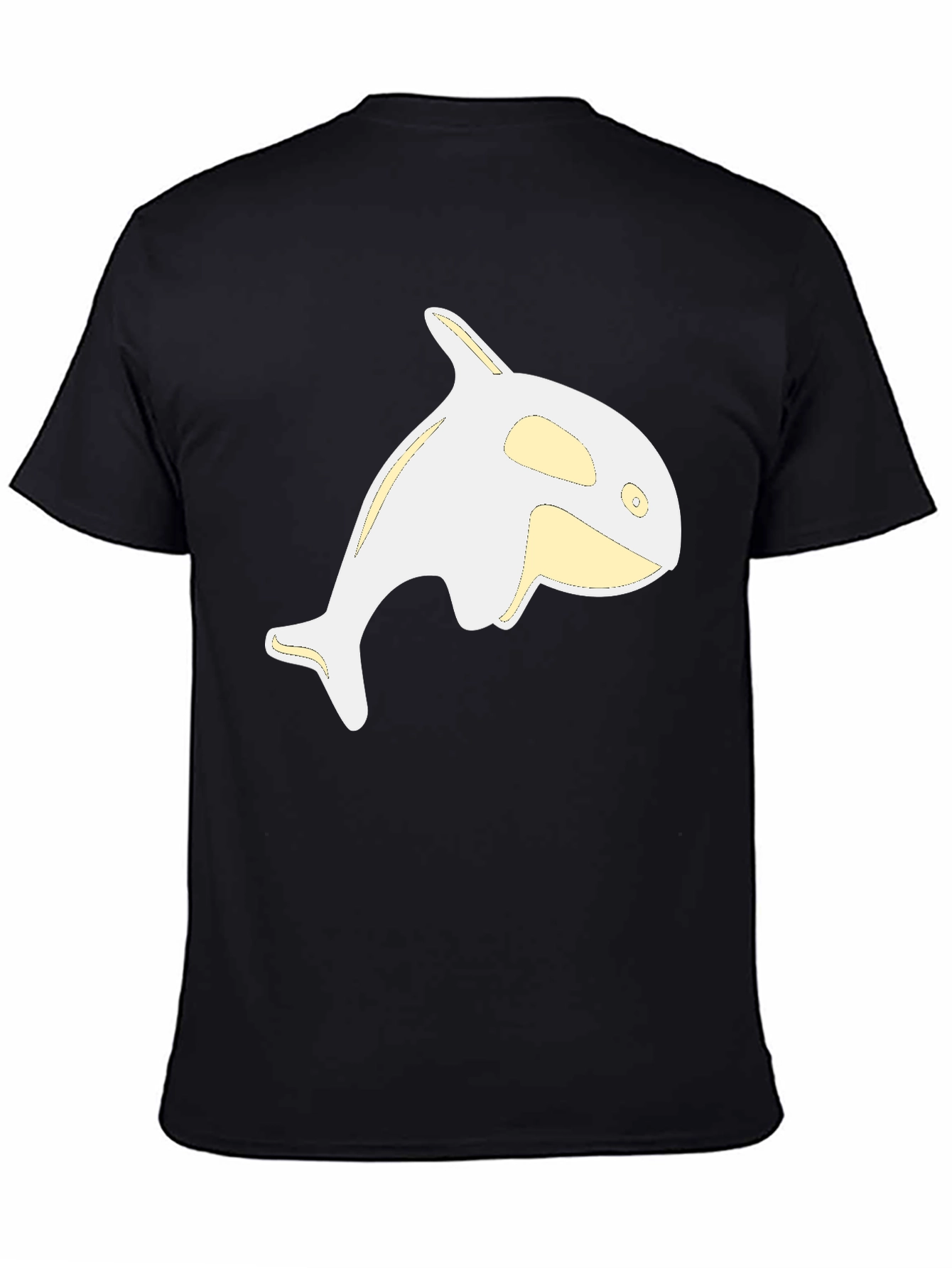 Orca Whale Graphic Tee - Black Casual Shirt