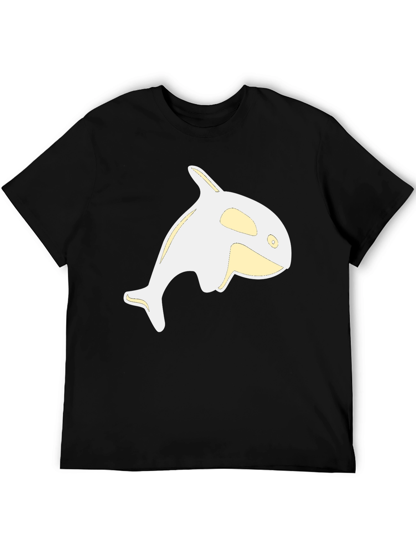 Orca Whale Graphic Tee - Black Casual Shirt