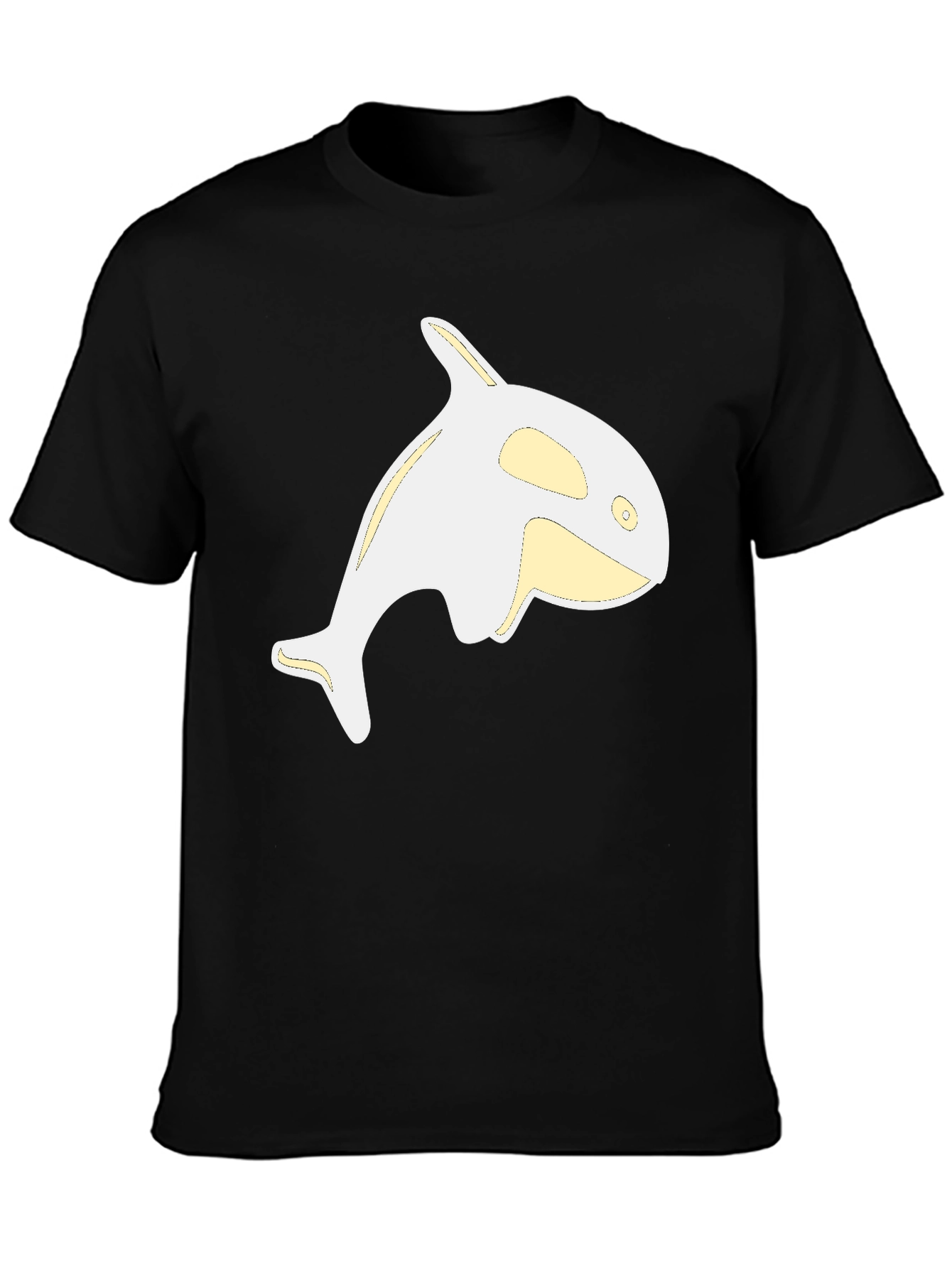 Orca Whale Graphic Tee - Black Casual Shirt