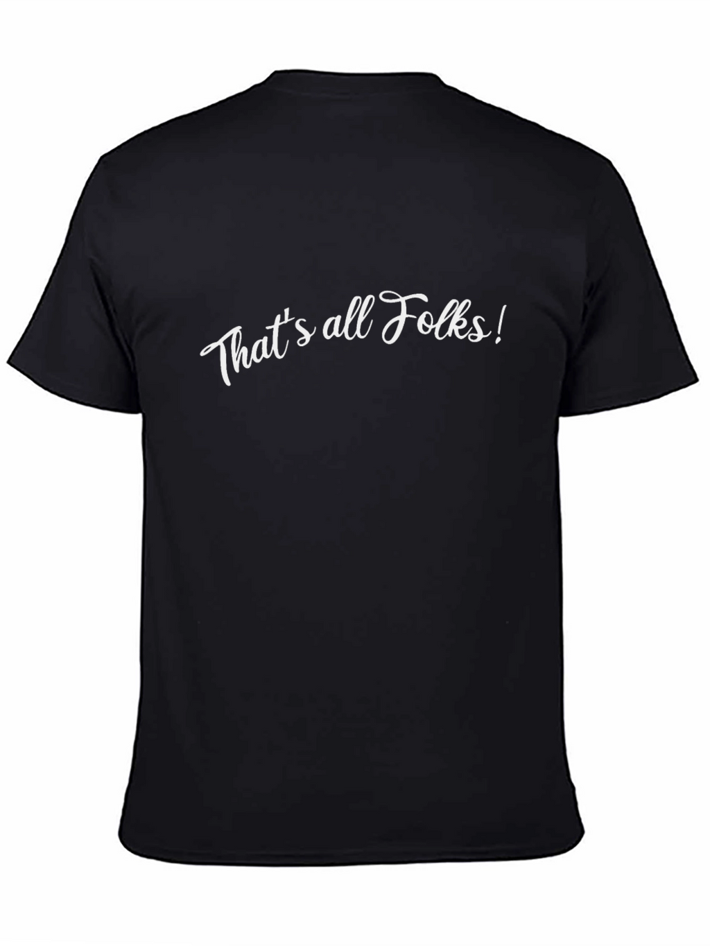 Thats All Folks! Classic Black Graphic Tee
