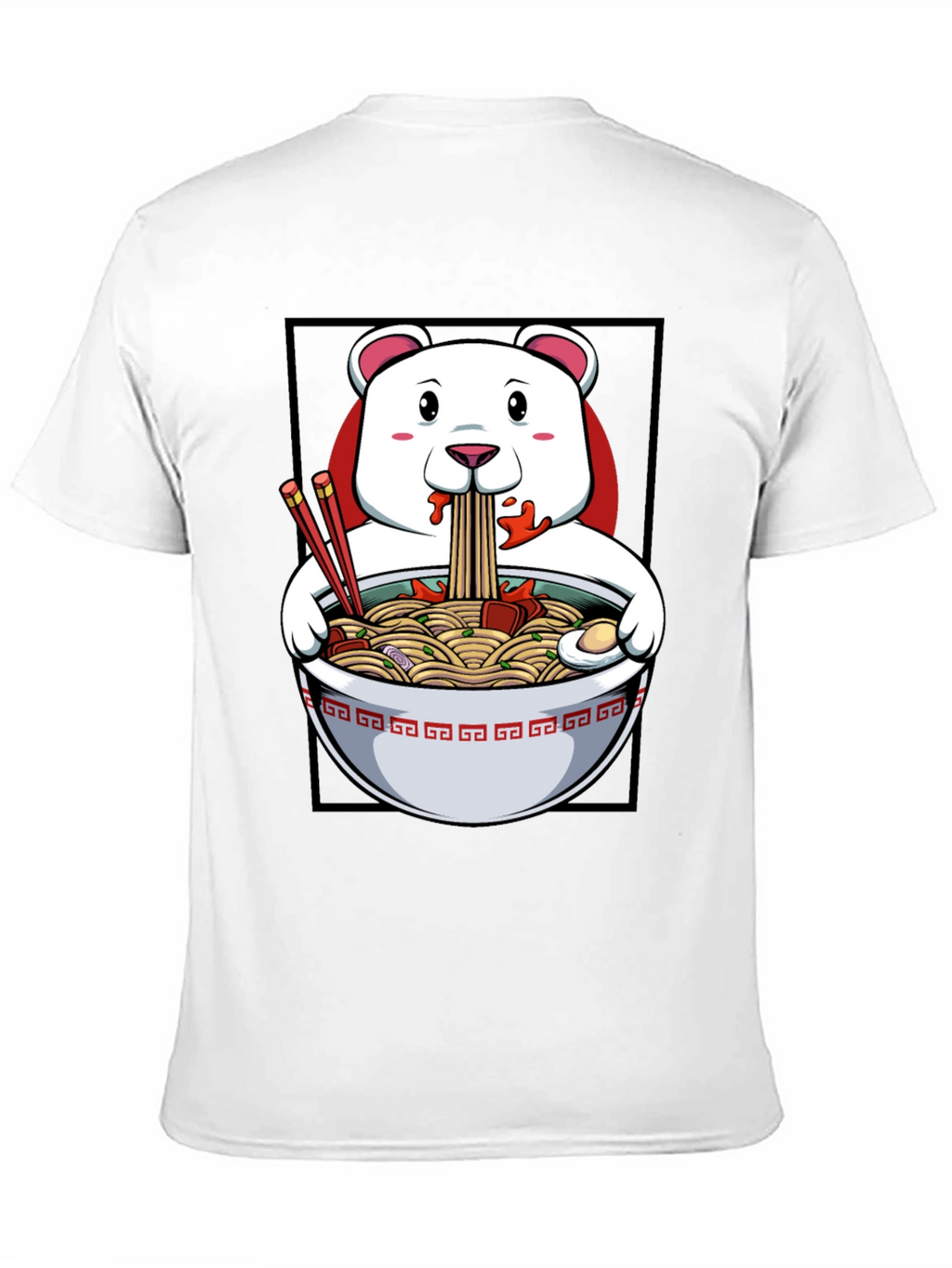 Ramen Bear Graphic Tee - Funny Foodie T-Shirt