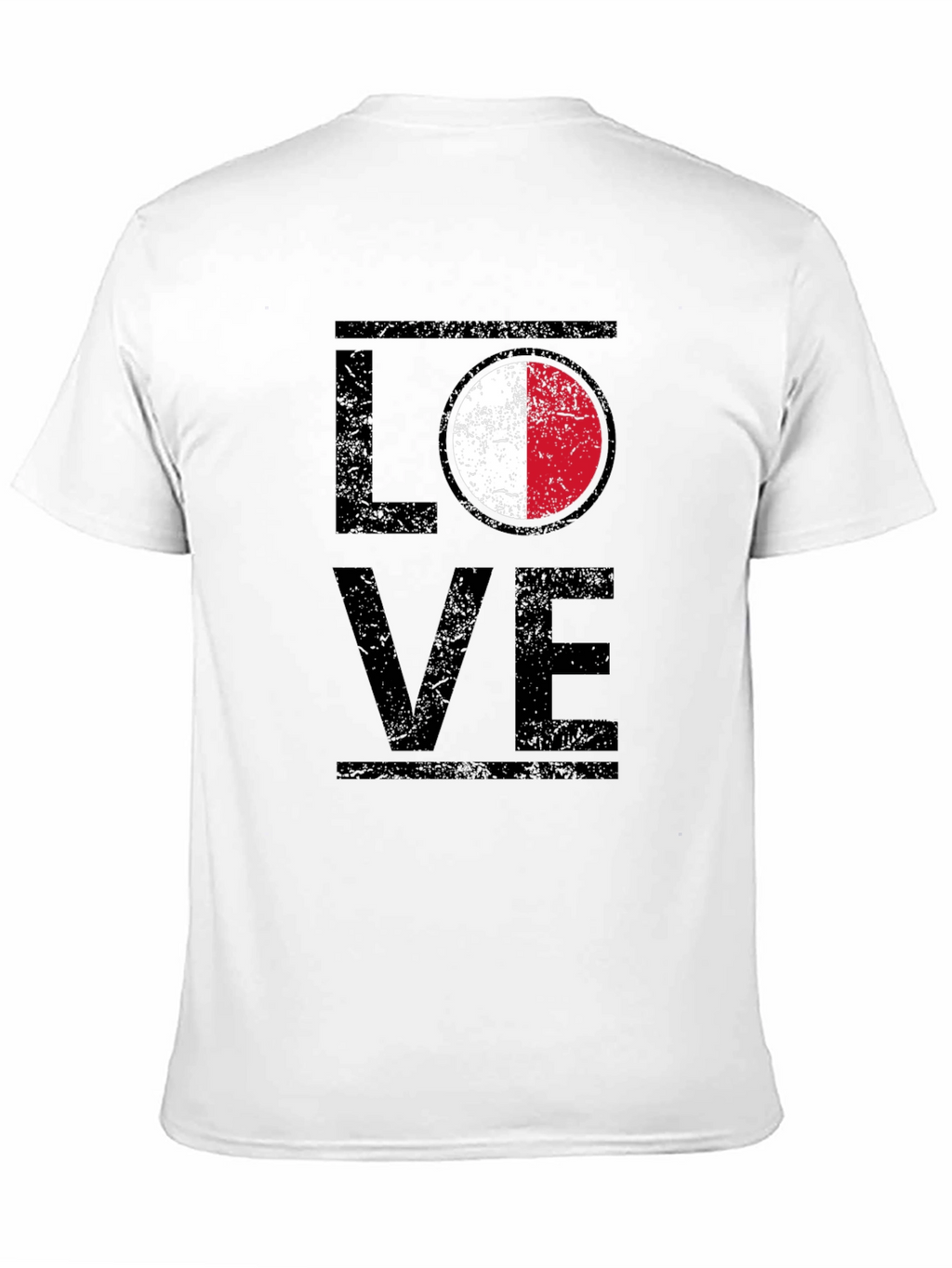 LOVE Malta Flag T-Shirt Patriotic Design