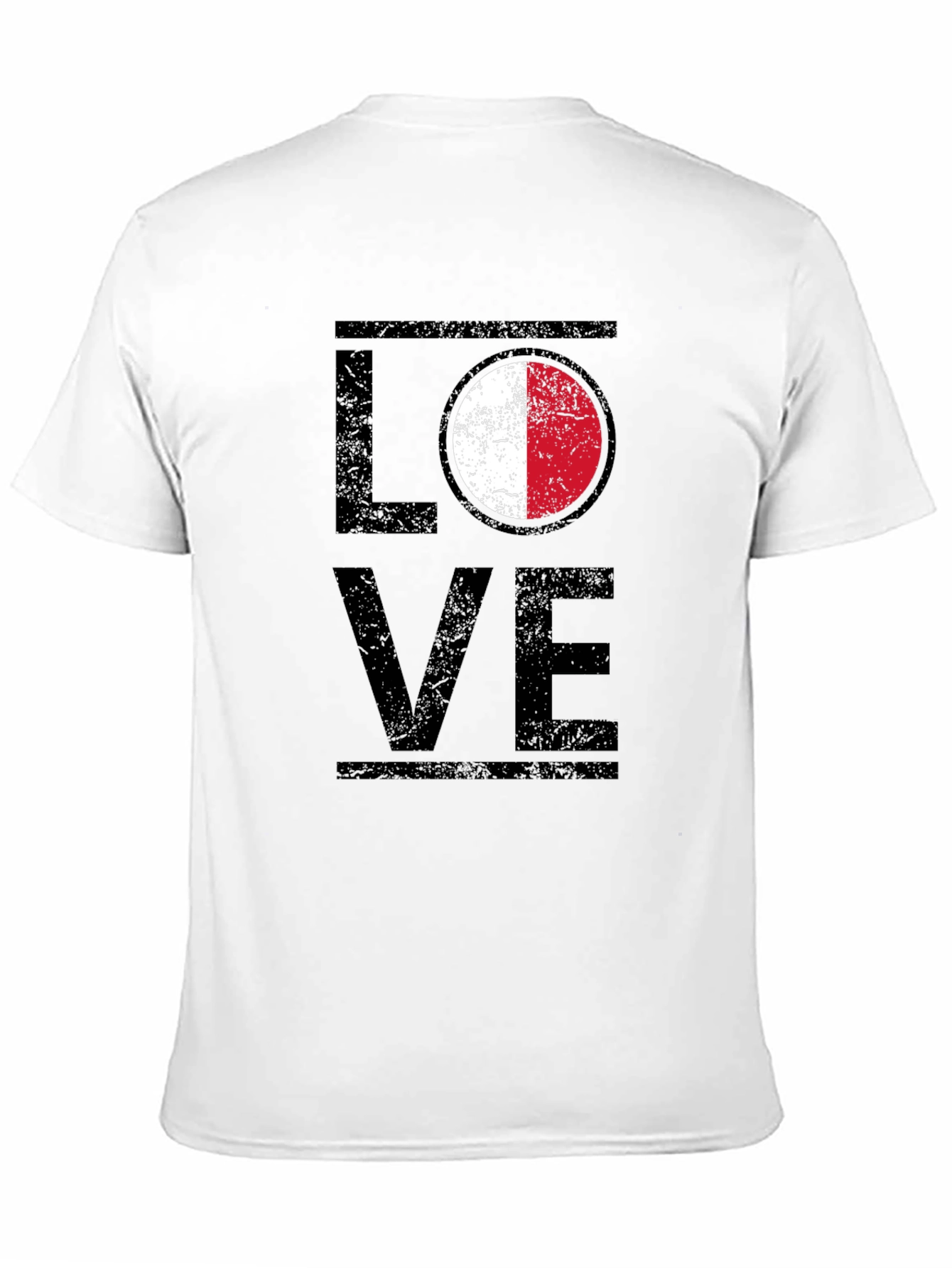 LOVE Malta Flag T-Shirt Patriotic Design