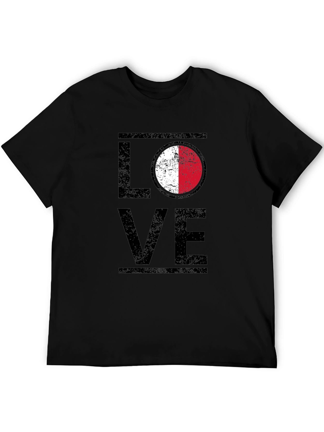 LOVE Malta Flag T-Shirt Patriotic Design