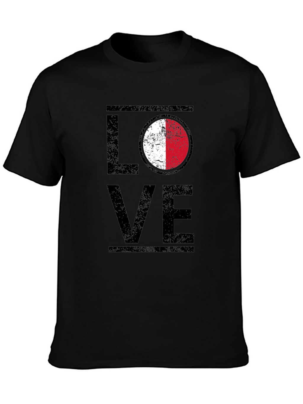 LOVE Malta Flag T-Shirt Patriotic Design
