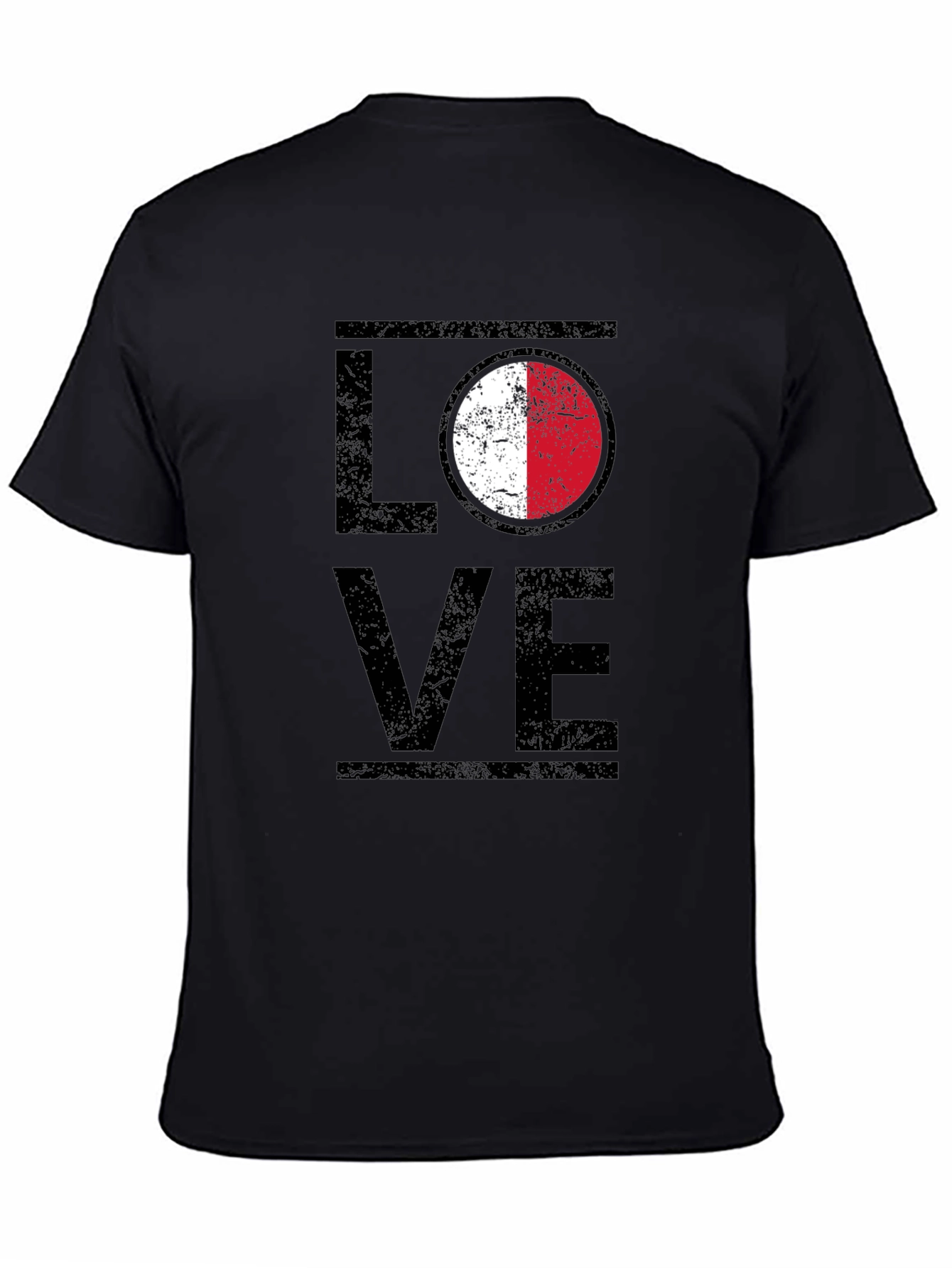 LOVE Malta Flag T-Shirt Patriotic Design