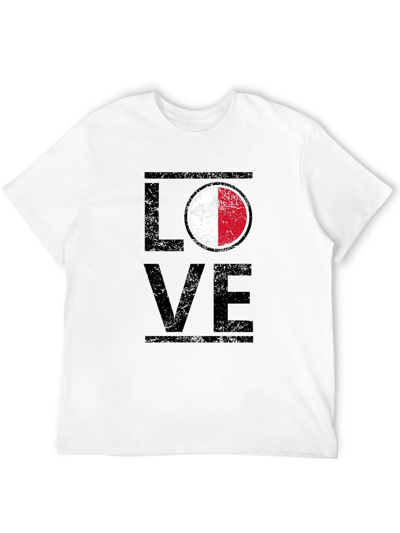 LOVE Malta Flag T-Shirt Patriotic Design