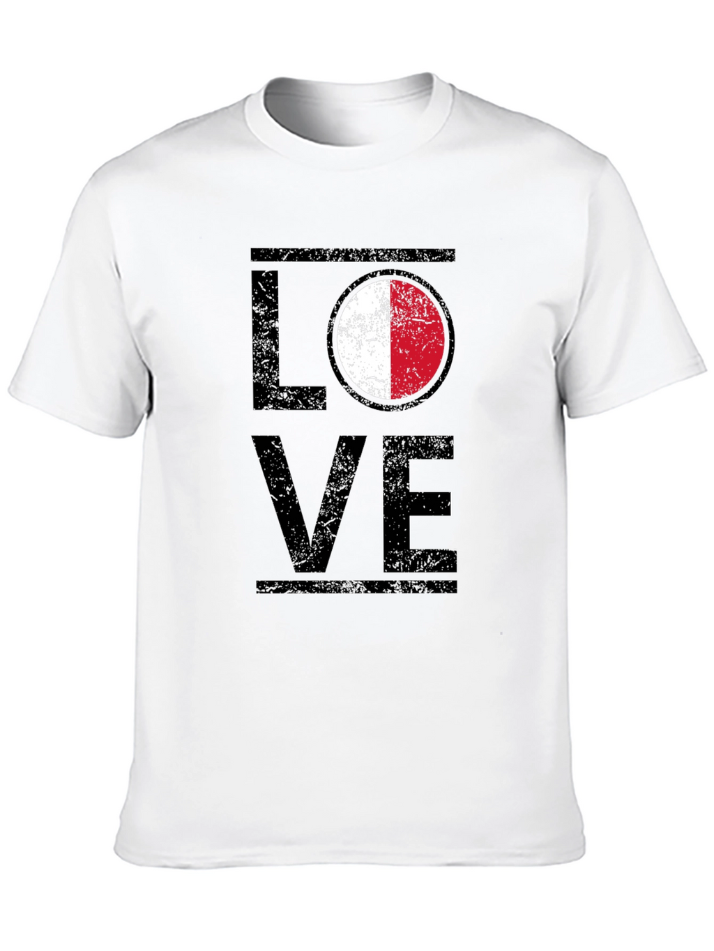 LOVE Malta Flag T-Shirt Patriotic Design