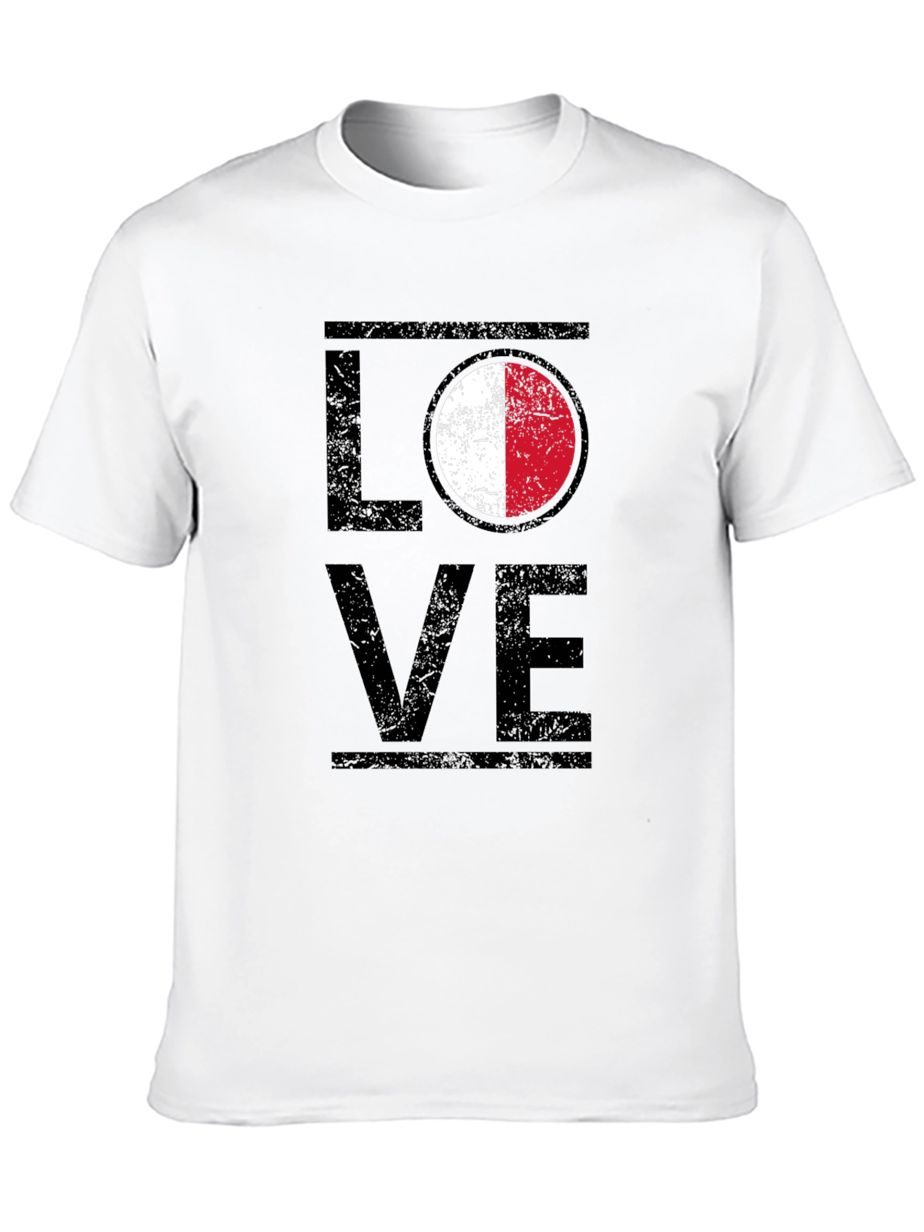 LOVE Malta Flag T-Shirt Patriotic Design