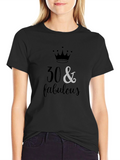 30 & Fabulous T-Shirt - Birthday Celebration Tee