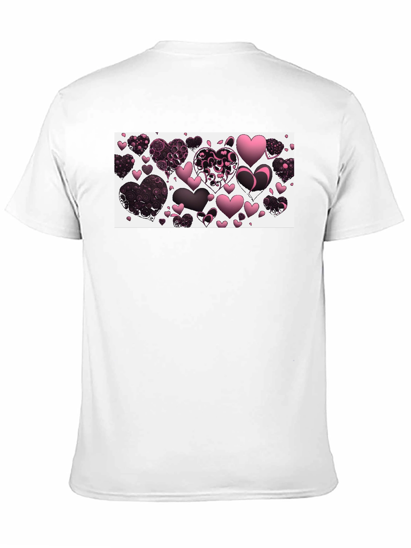 Heart Patterned Graphic T-Shirt
