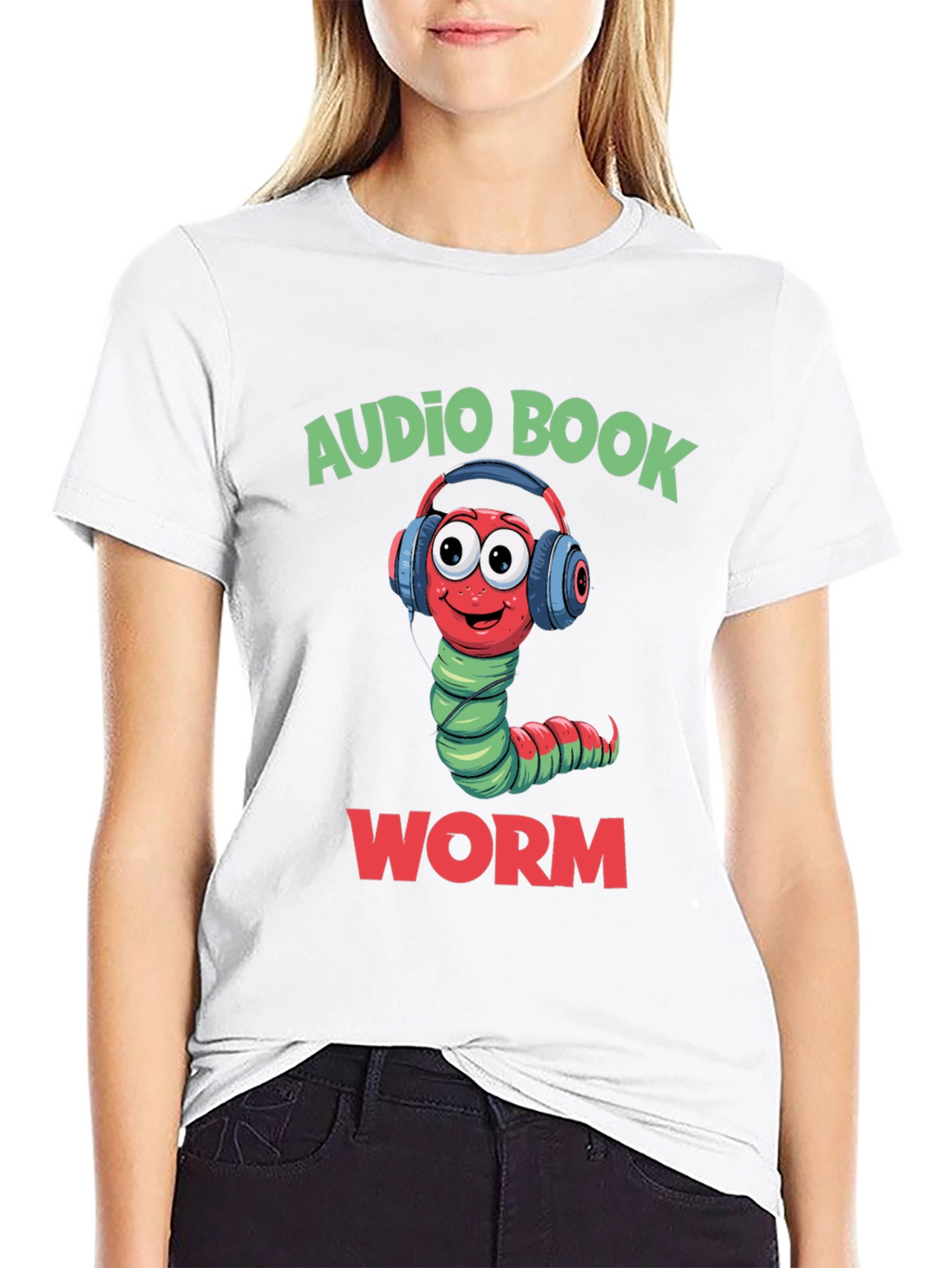 Audio Book Worm T-Shirt