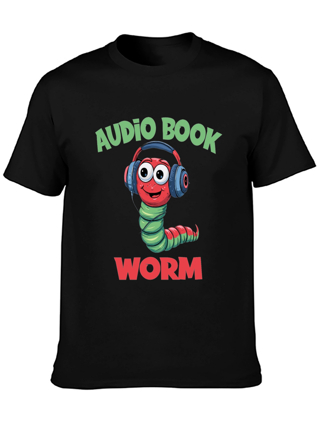 Audio Book Worm T-Shirt