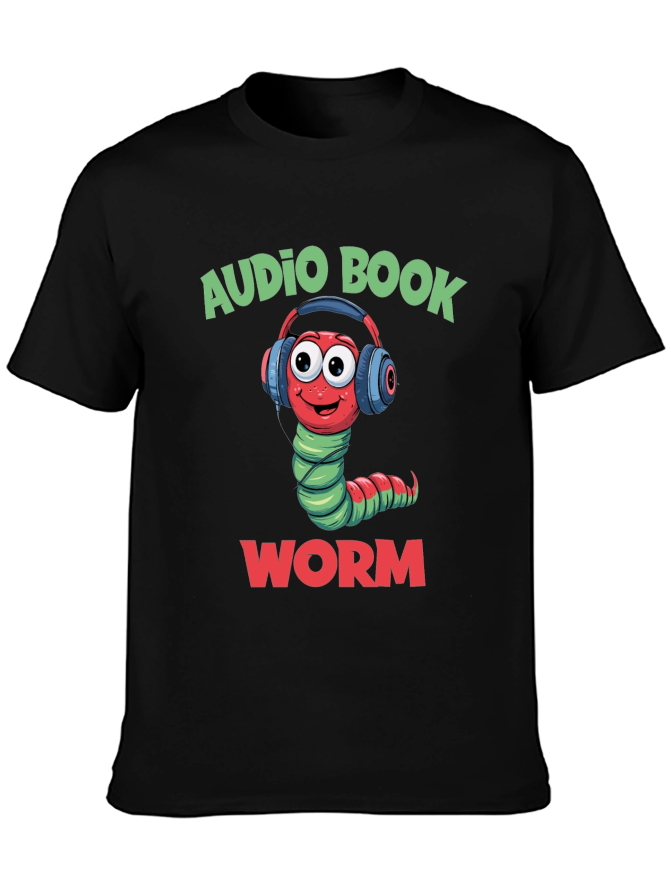 Audio Book Worm T-Shirt
