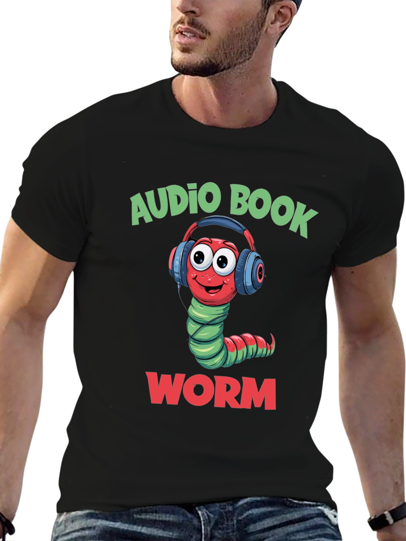 Audio Book Worm T-Shirt