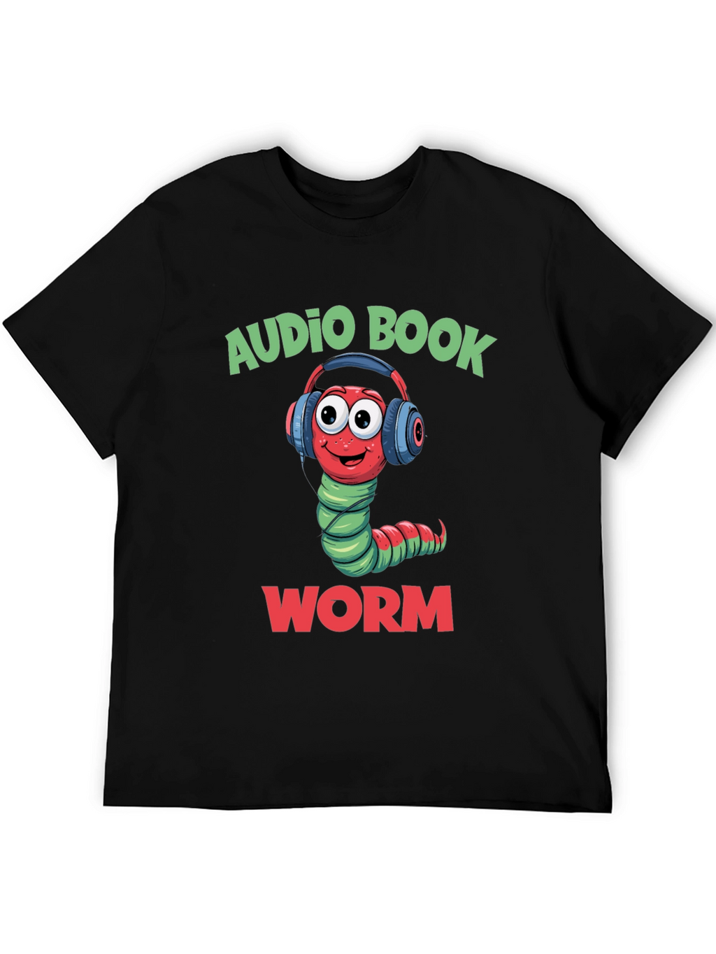 Audio Book Worm T-Shirt