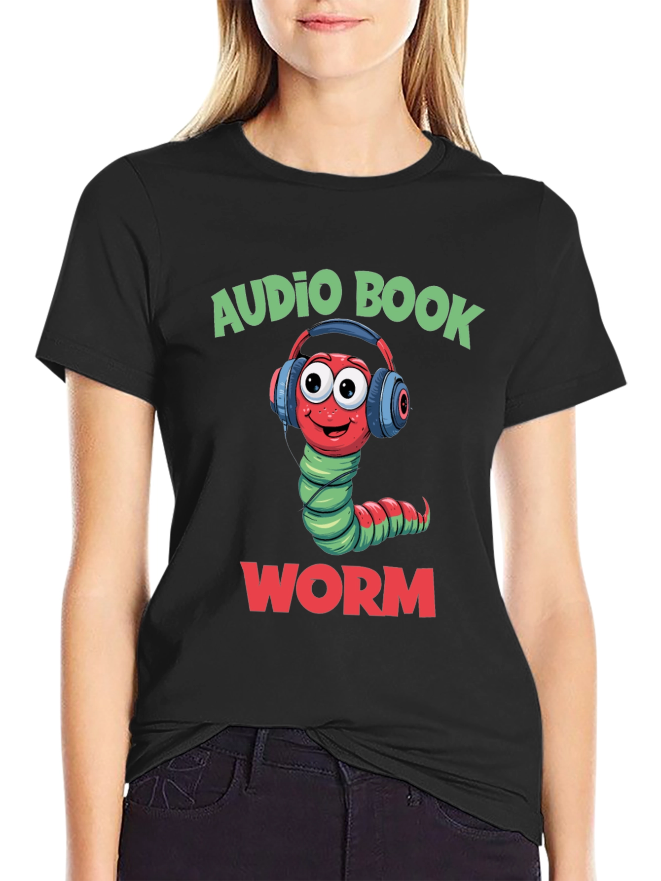 Audio Book Worm T-Shirt