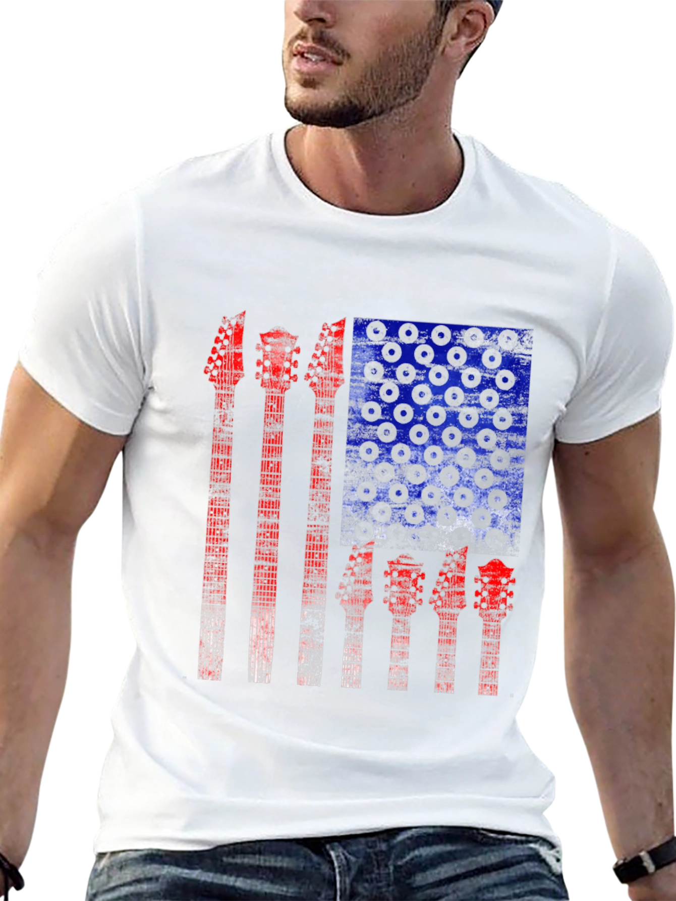 Guitar Flag Graphic Tee
