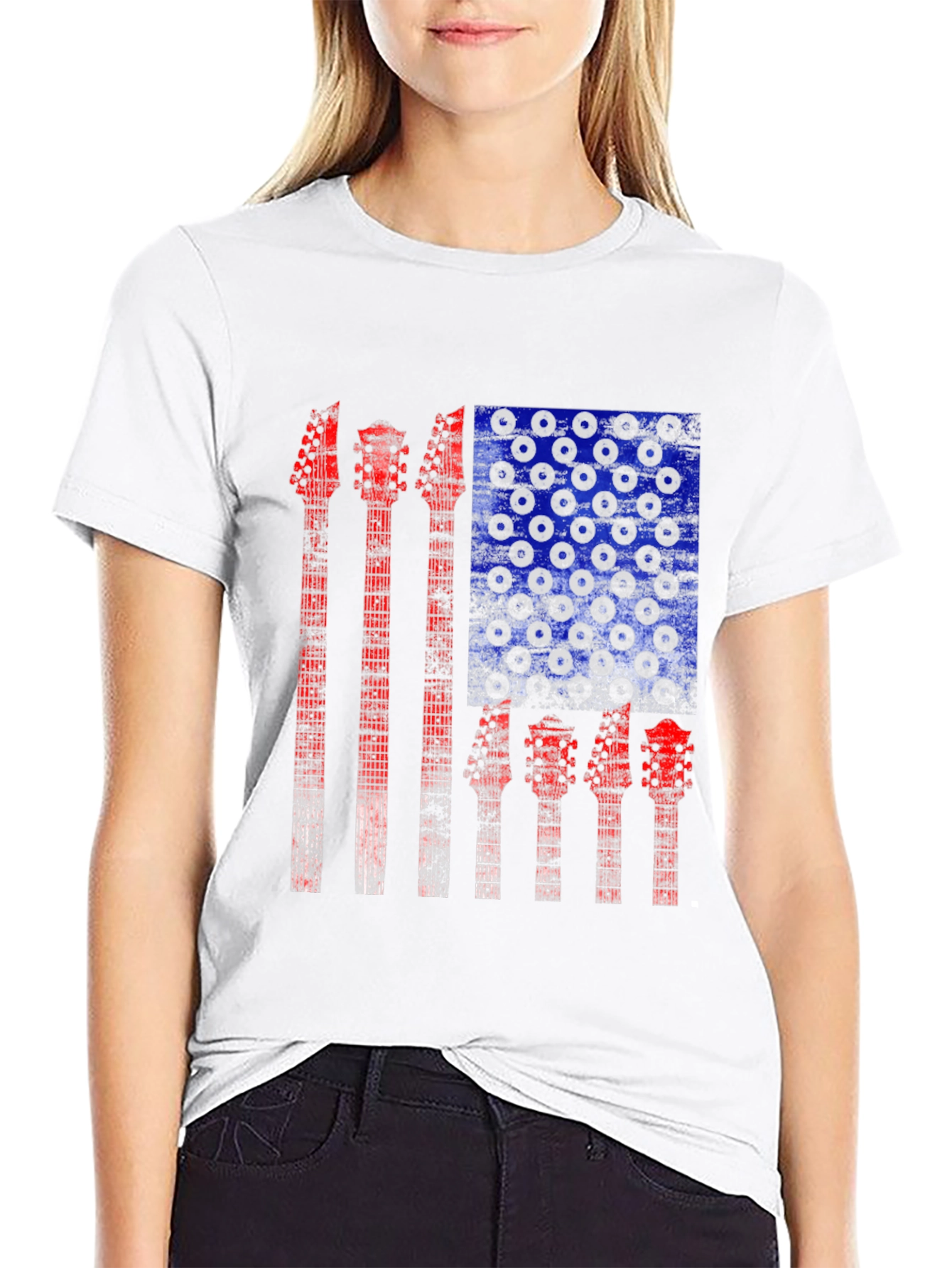 Guitar Flag Graphic Tee
