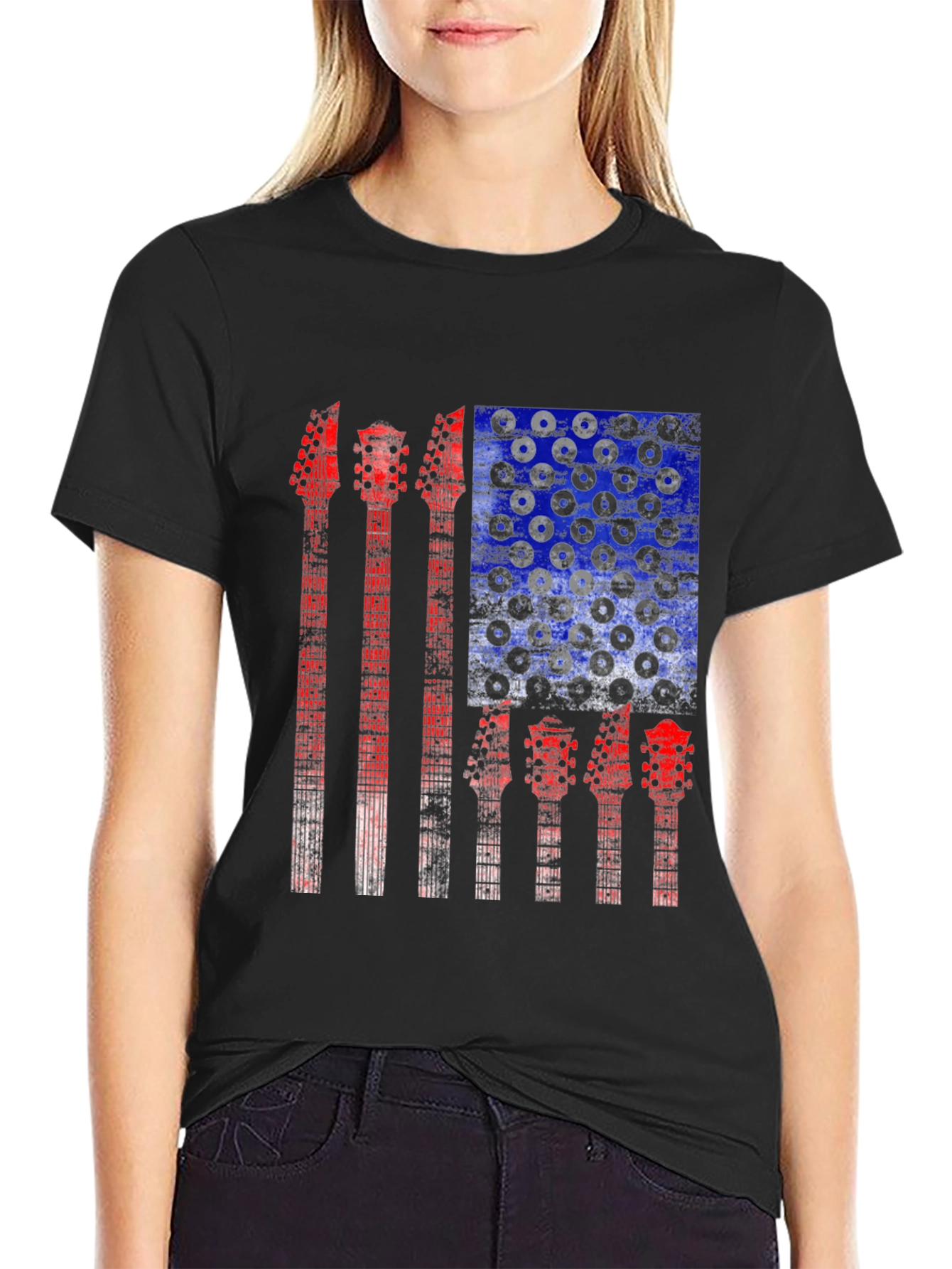 Guitar Flag Graphic Tee