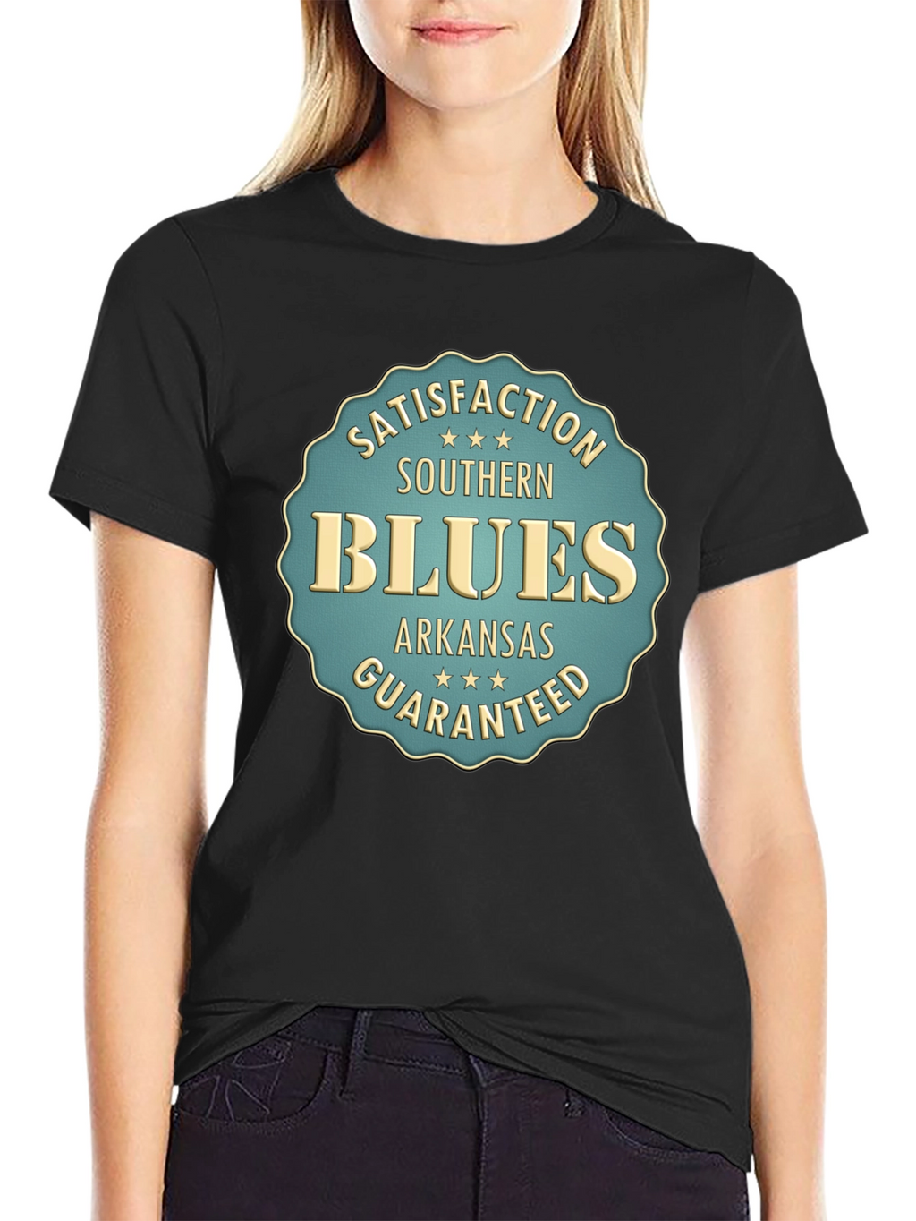 Southern Blues Tee - Arkansas Satisfaction Guaranteed