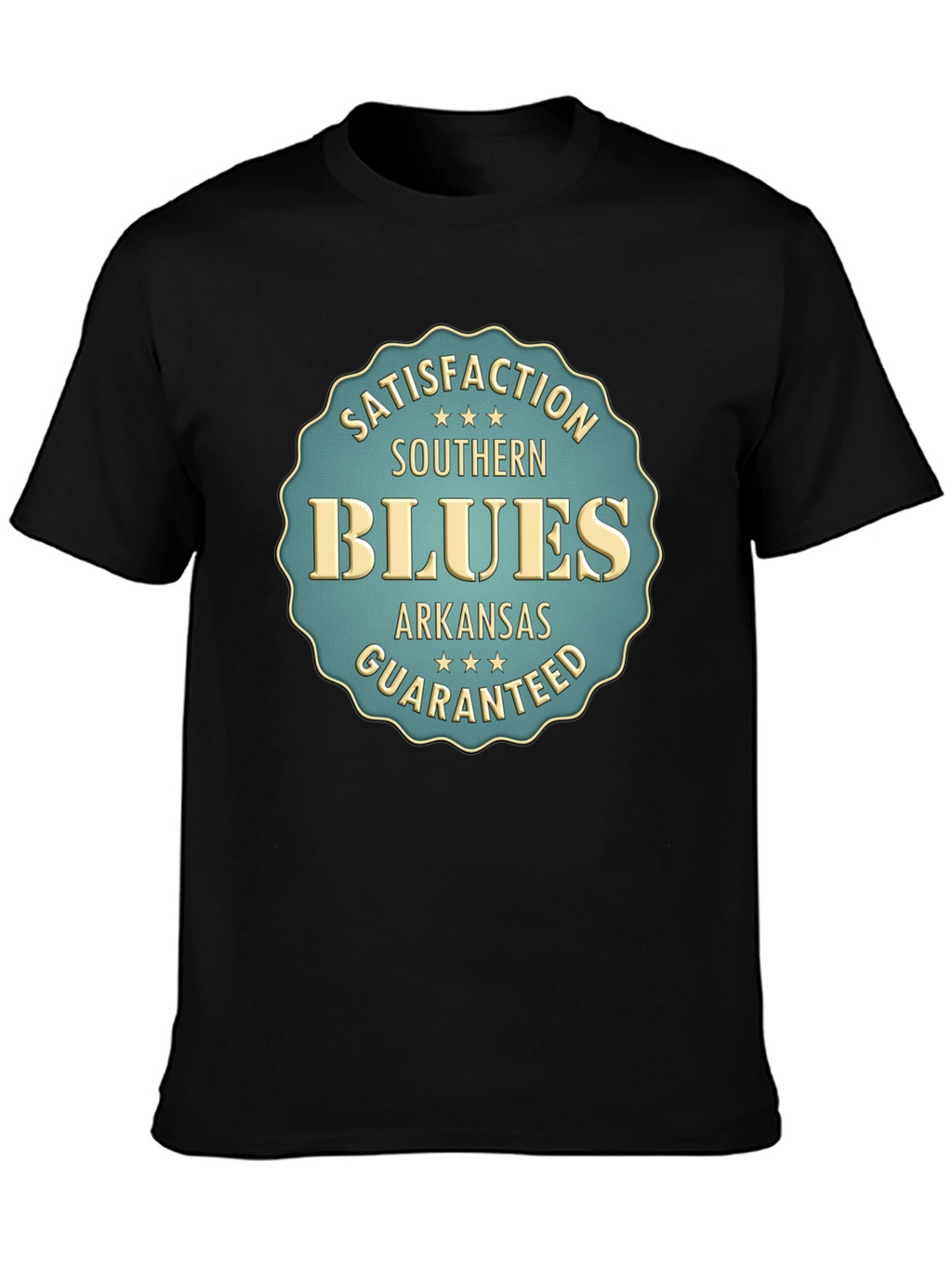 Southern Blues Tee - Arkansas Satisfaction Guaranteed