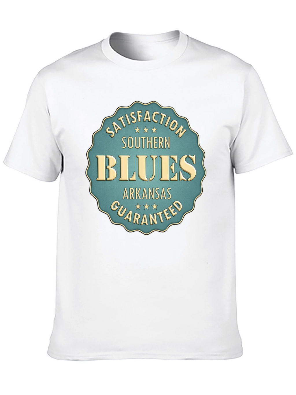 Southern Blues Tee - Arkansas Satisfaction Guaranteed