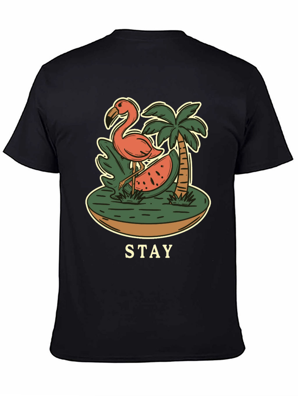 Stay Tropical Graphic Tee - Flamingo Summer T-Shirt
