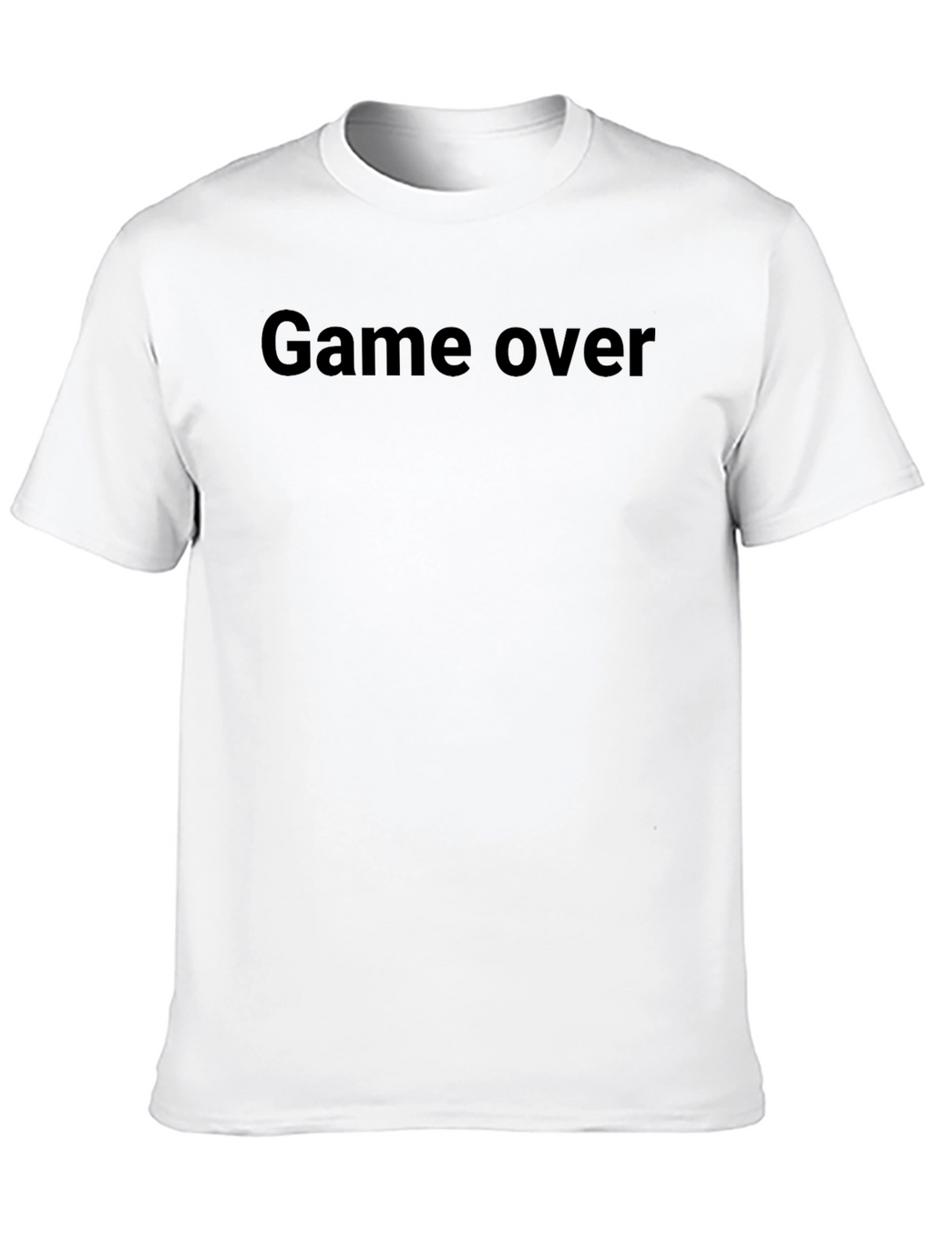 Game Over Graphic Tee - Black Cotton T-Shirt