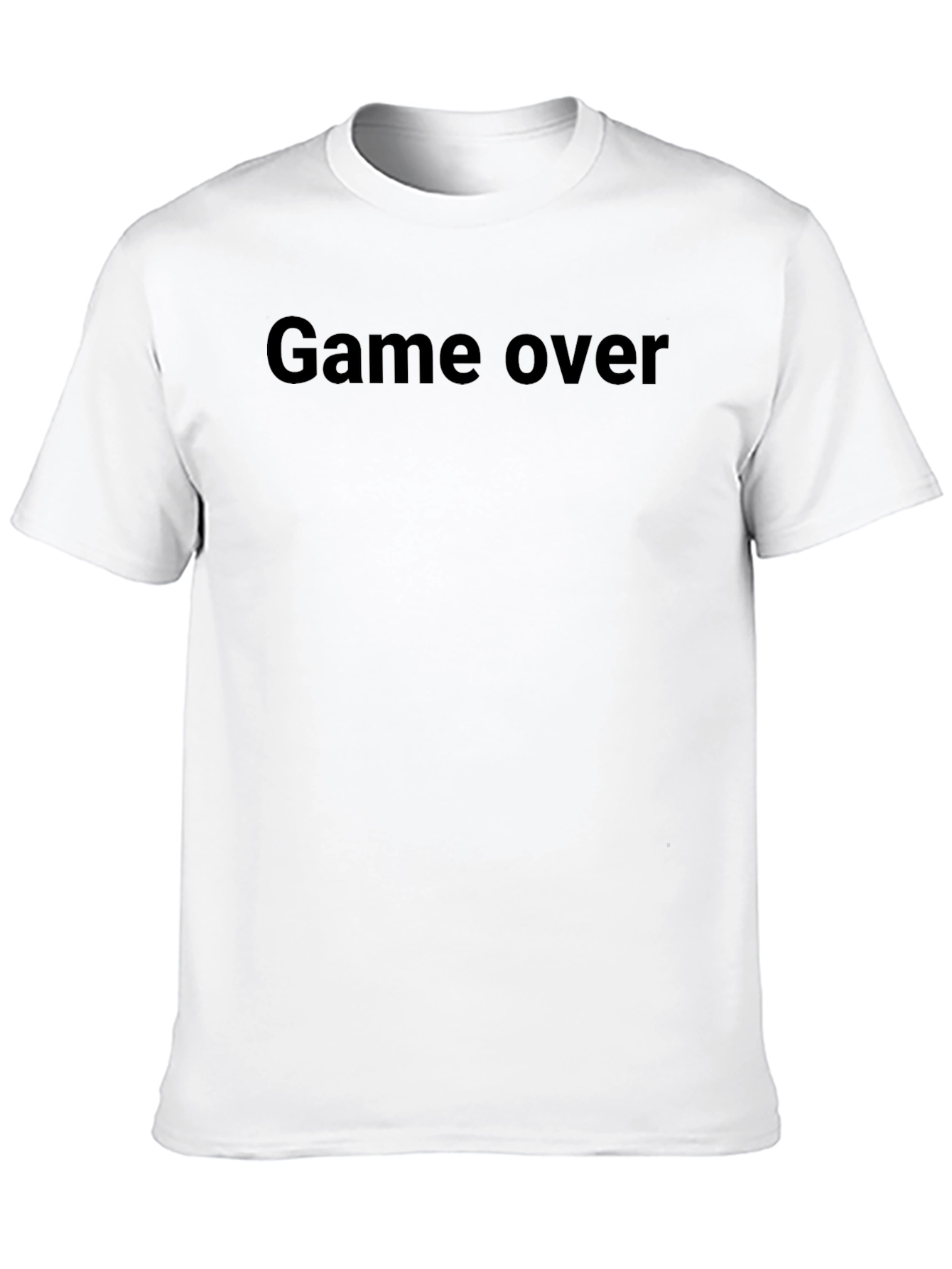 Game Over Graphic Tee - Black Cotton T-Shirt