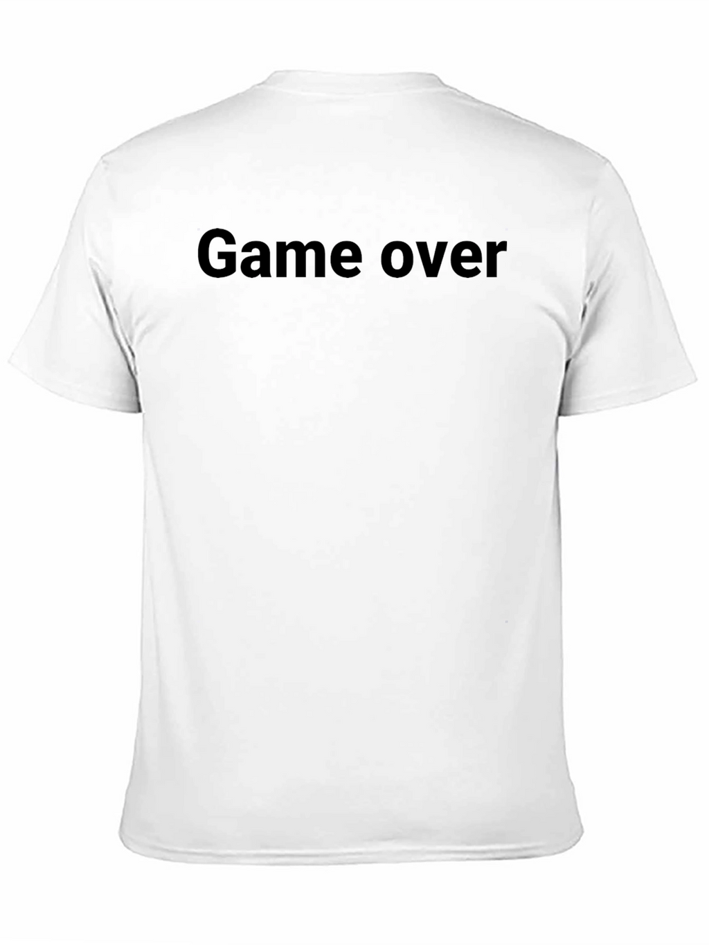 Game Over Graphic Tee - Black Cotton T-Shirt
