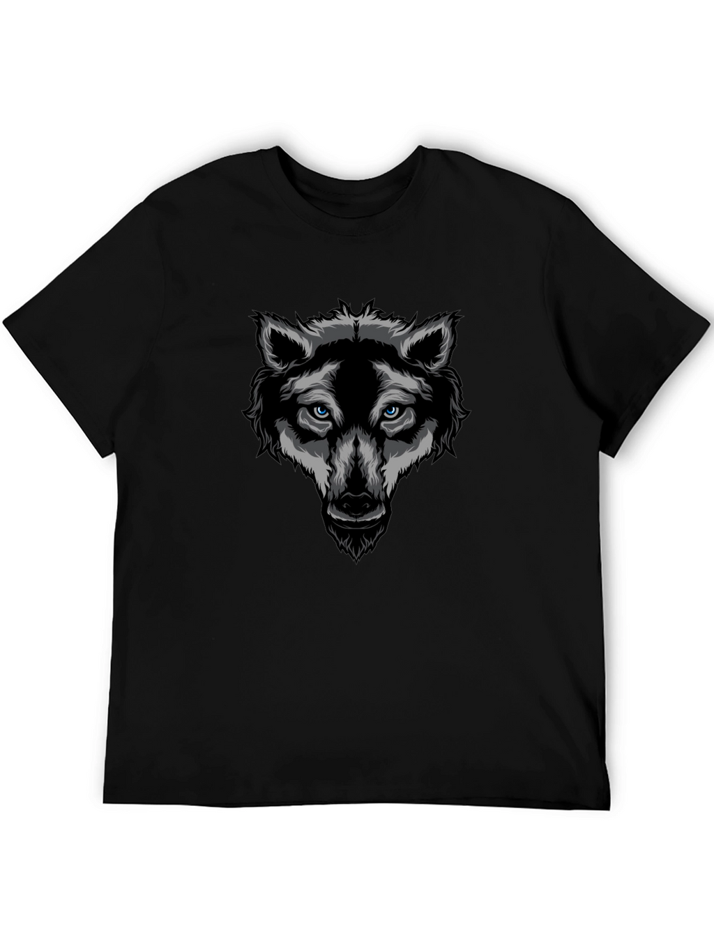Black Wolf Graphic T-Shirt - Cool Animal Design