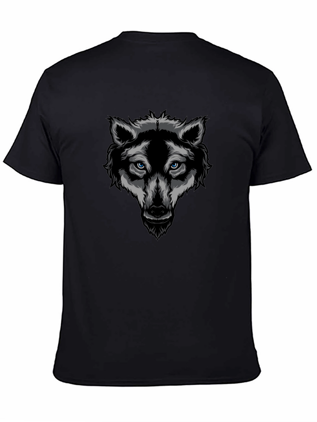 Black Wolf Graphic T-Shirt - Cool Animal Design