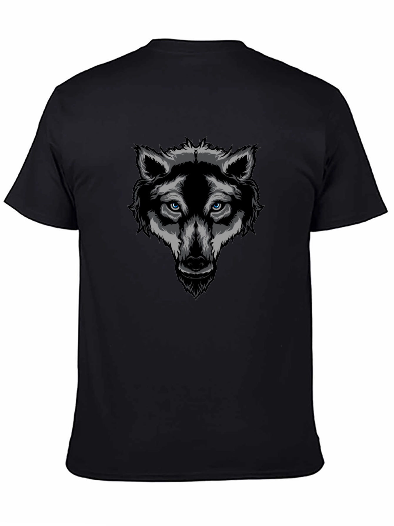 Black Wolf Graphic T-Shirt - Cool Animal Design