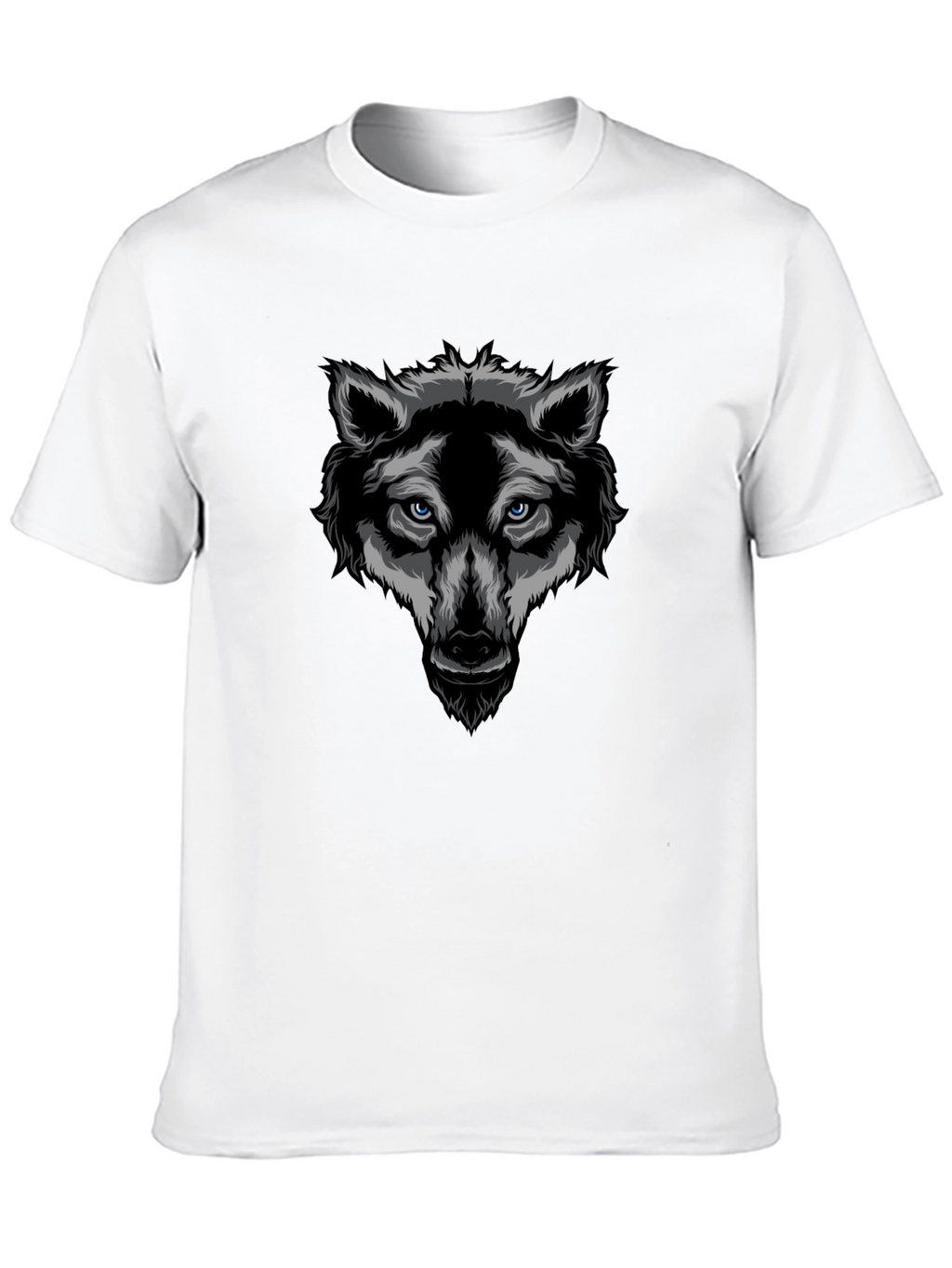 Black Wolf Graphic T-Shirt - Cool Animal Design