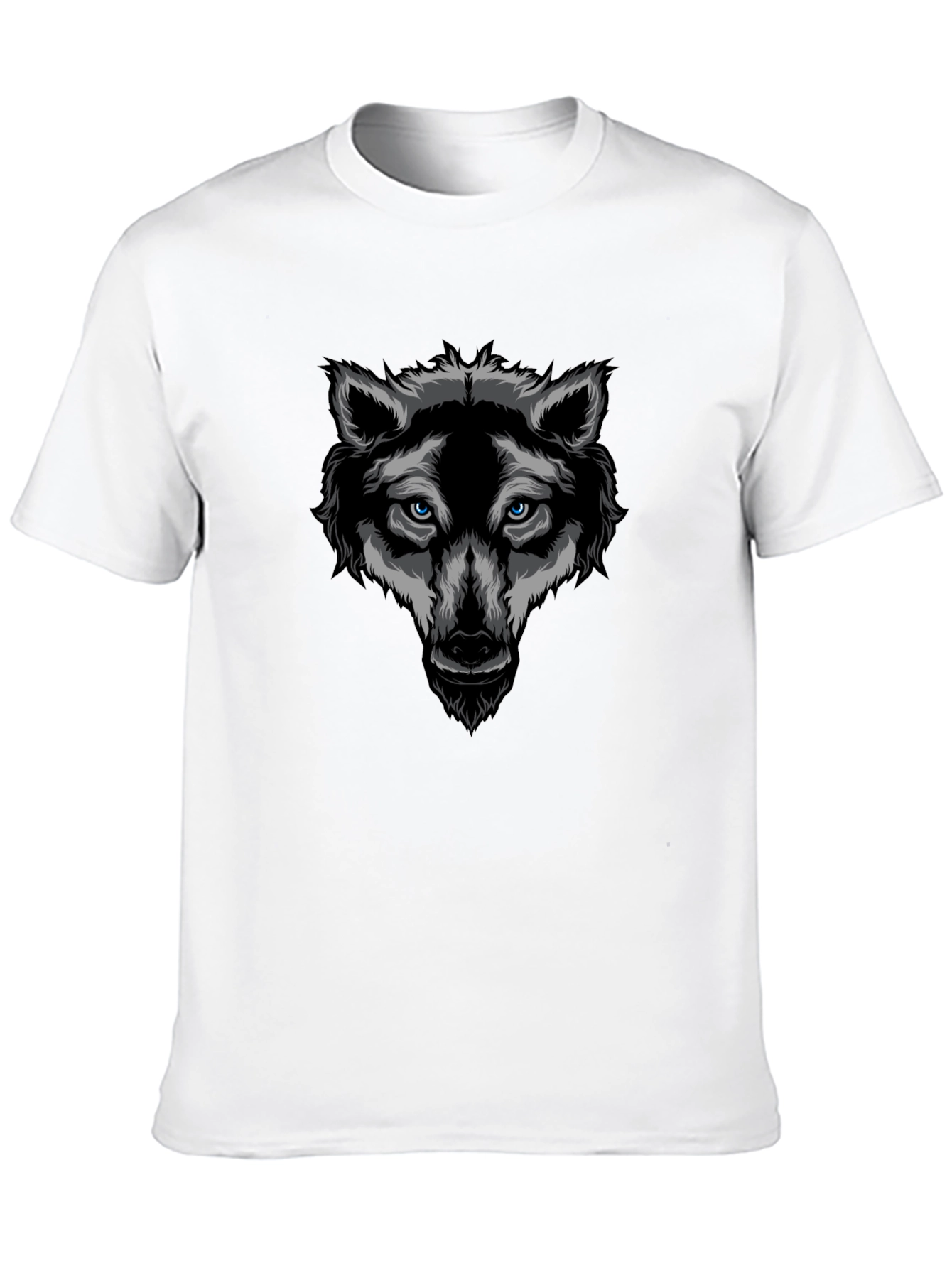 Black Wolf Graphic T-Shirt - Cool Animal Design