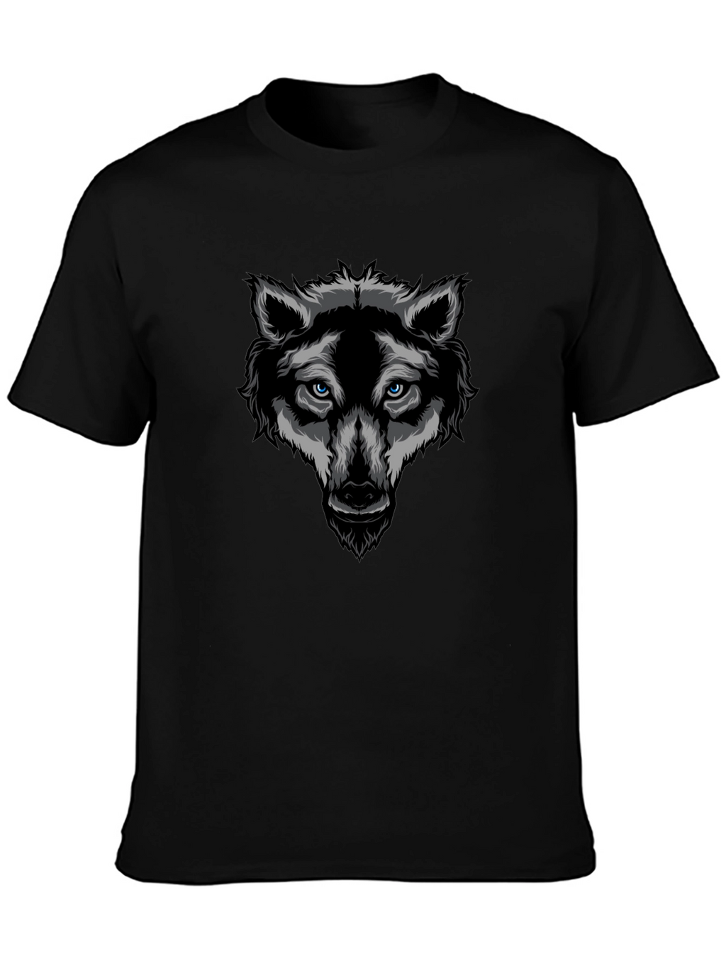 Black Wolf Graphic T-Shirt - Cool Animal Design