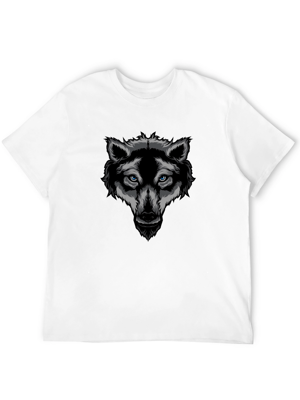 Black Wolf Graphic T-Shirt - Cool Animal Design