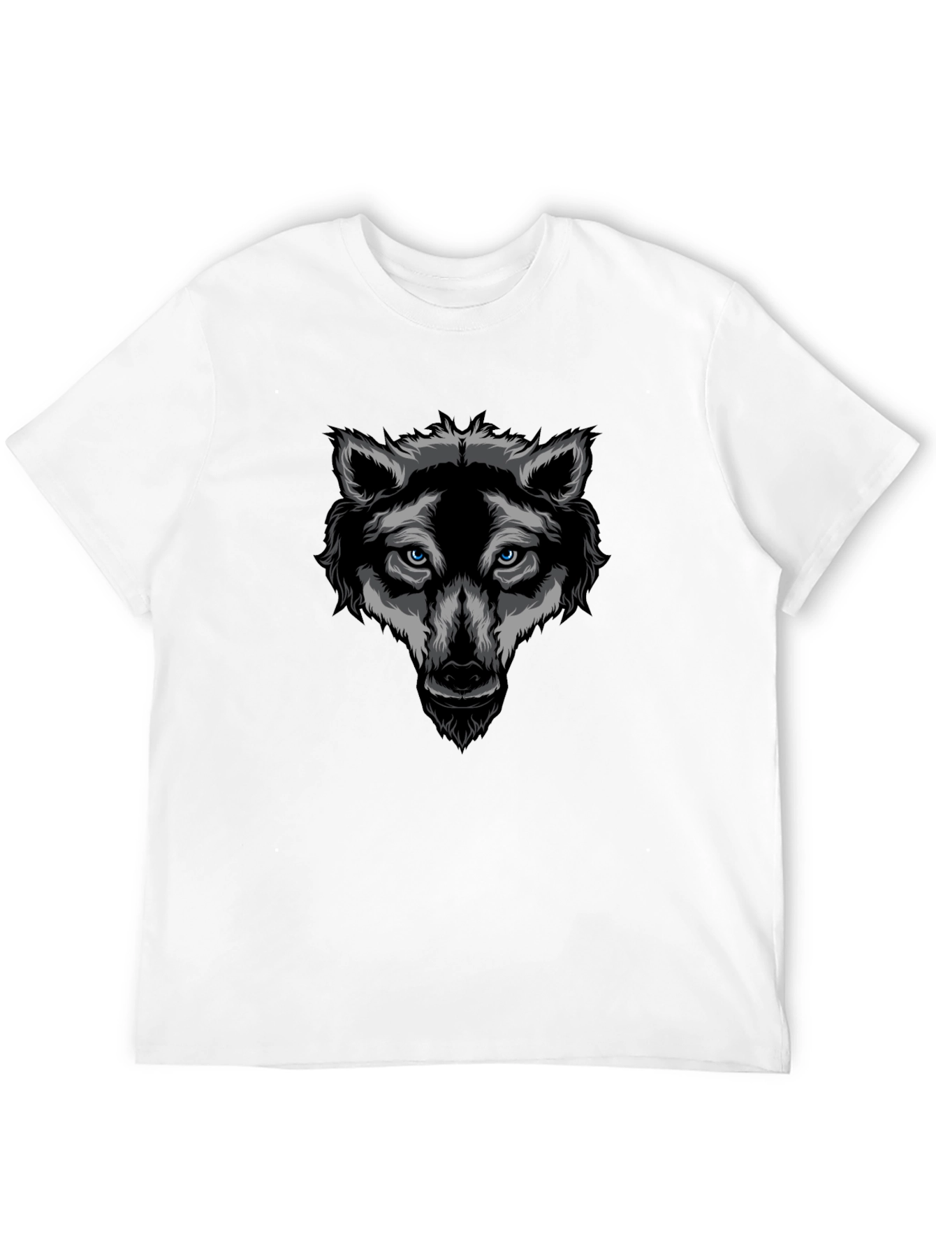 Black Wolf Graphic T-Shirt - Cool Animal Design